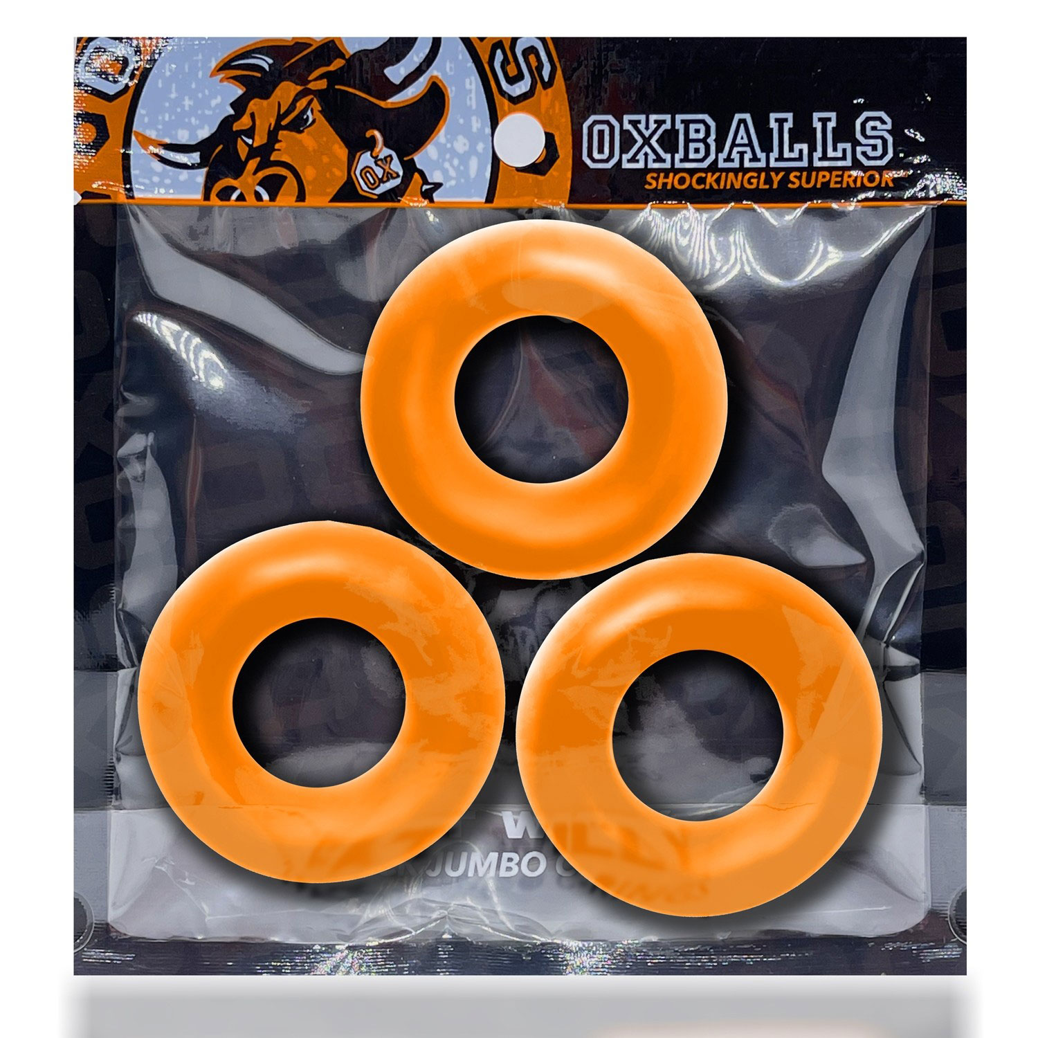 fat willy  pack jumbo cockring orange 
