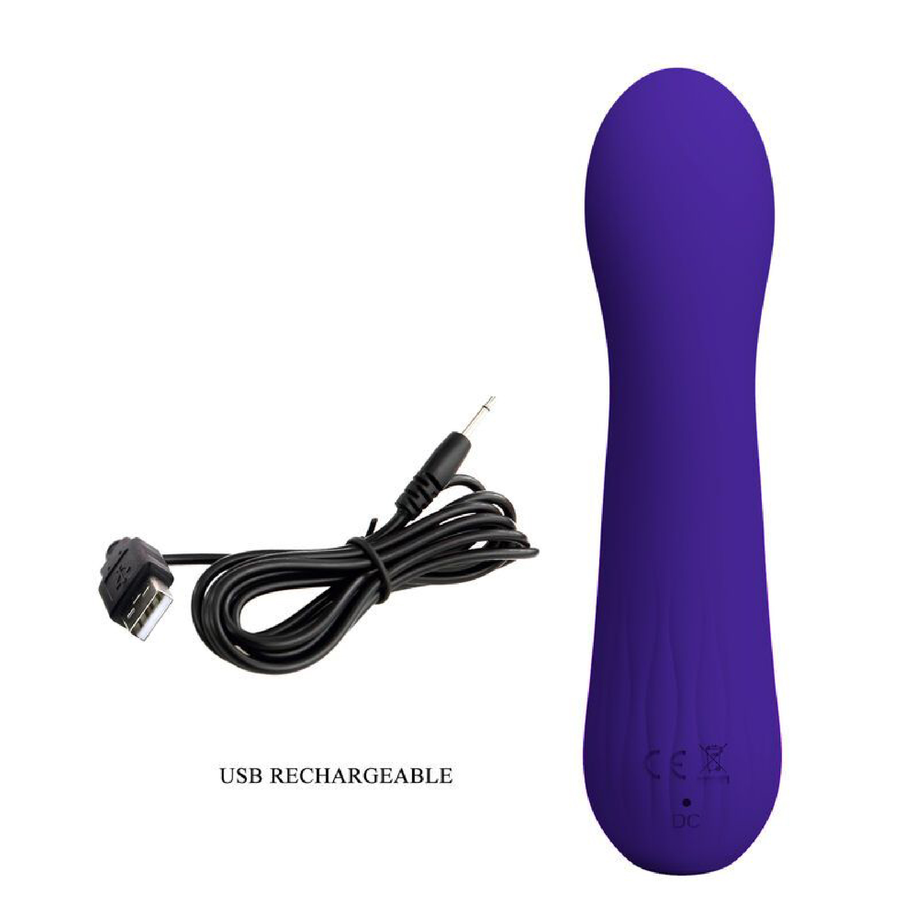 faun rechargeable vibrator purple 