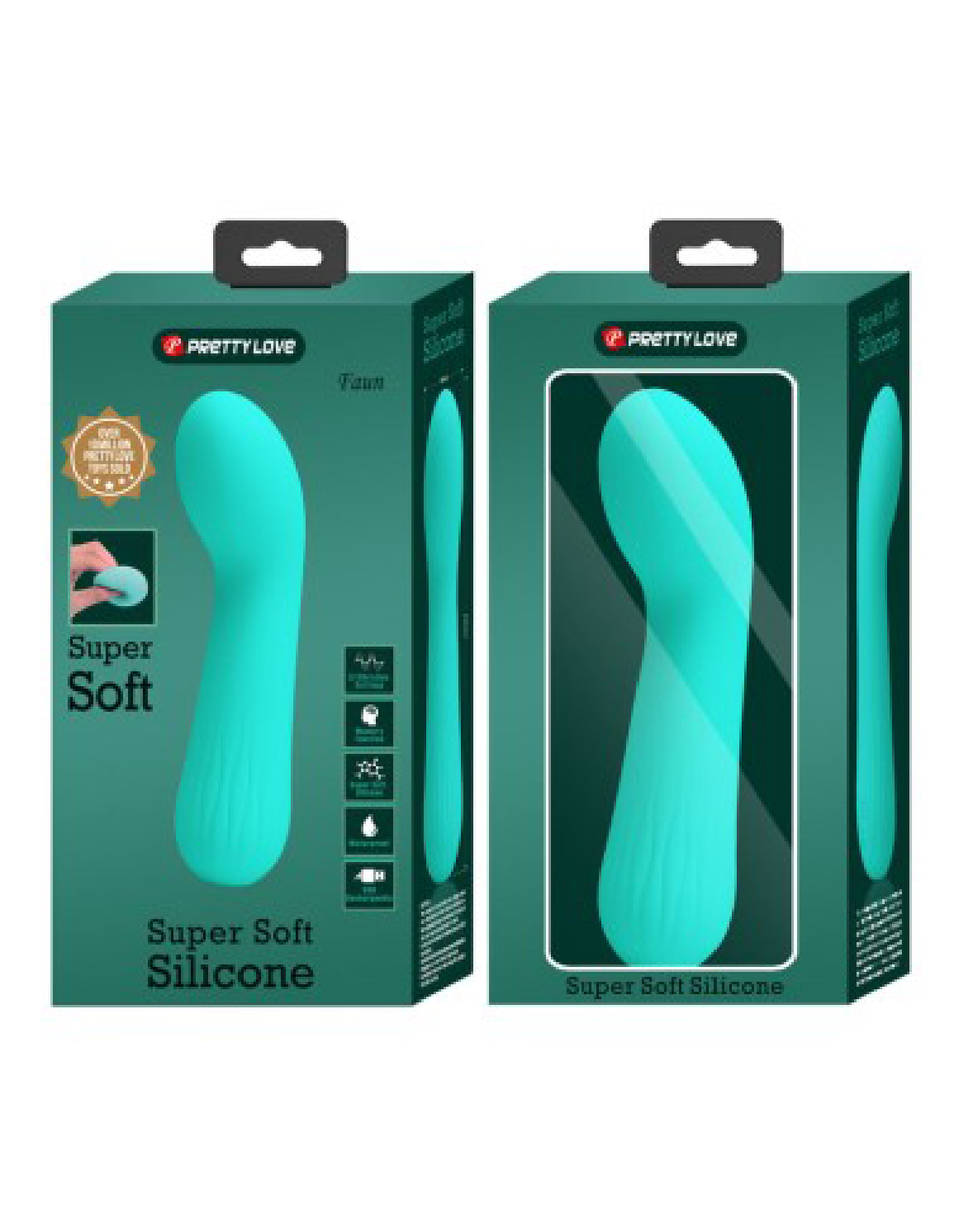 faun rechargeable vibrator turquoise 