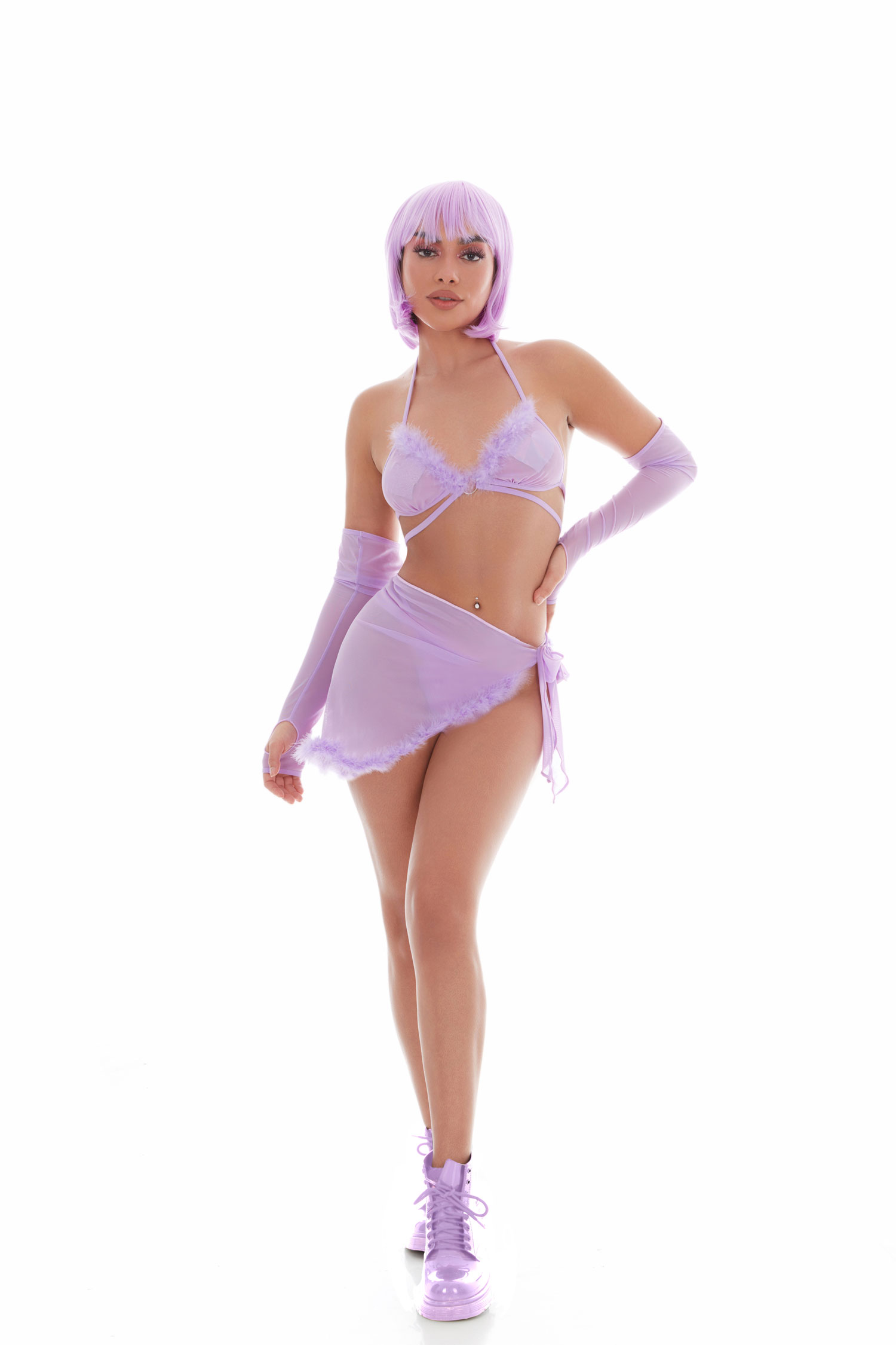 feeling fuzzy pc set medium large lilac 