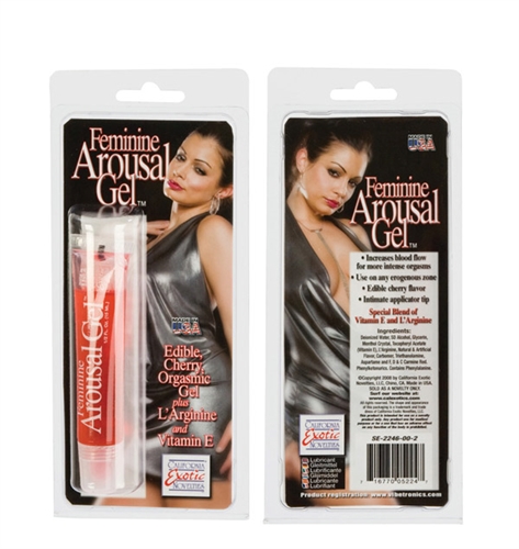 feminine arousal gel cherry  fl oz 