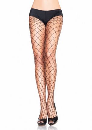 fence net pantyhose one size black 