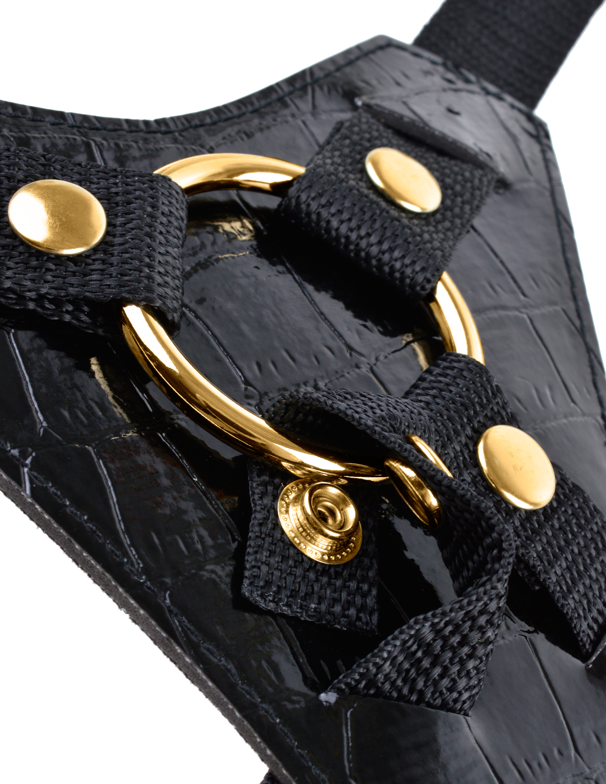 fetish fantasy gold designer strap on black 