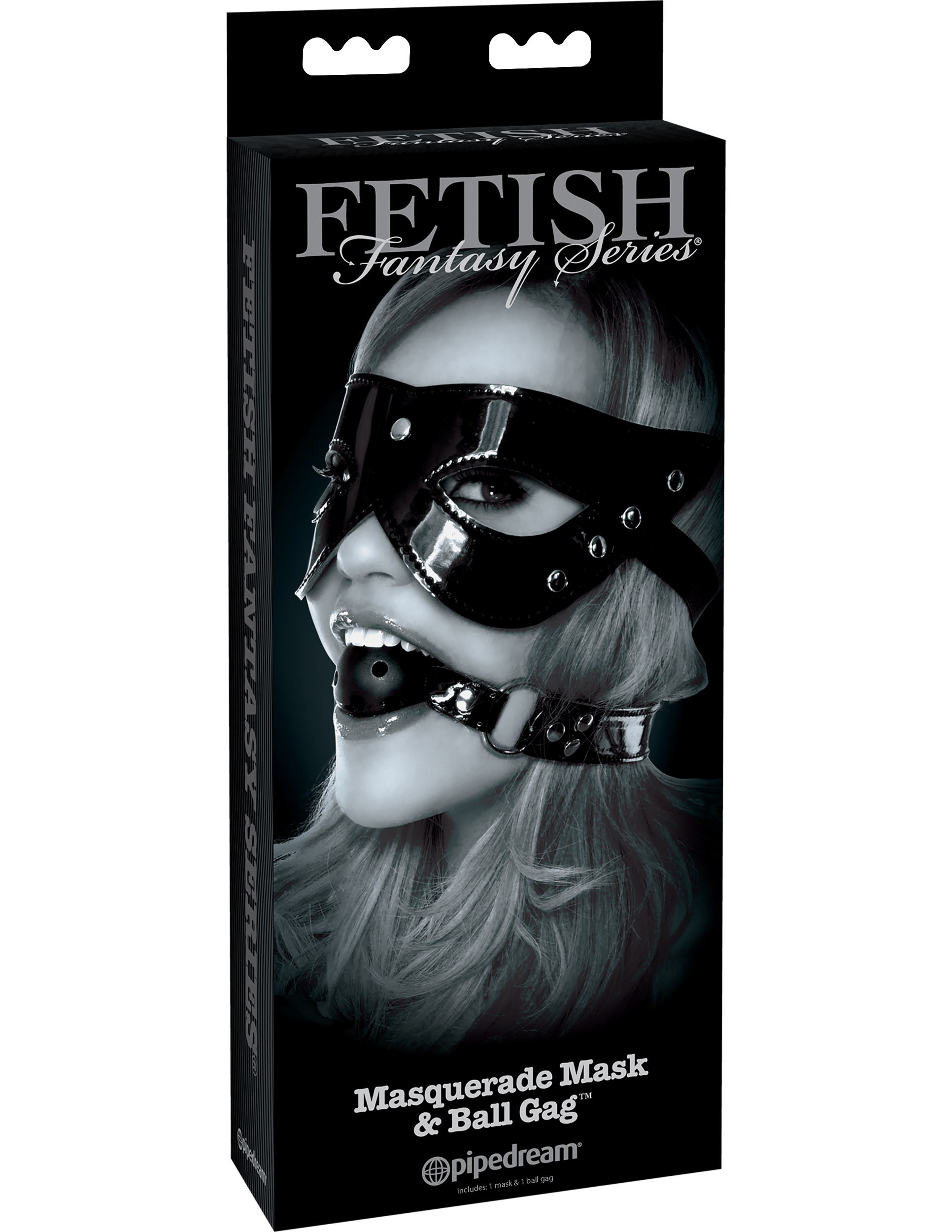 fetish fantasy limited edition masquerade mask and ball gag 