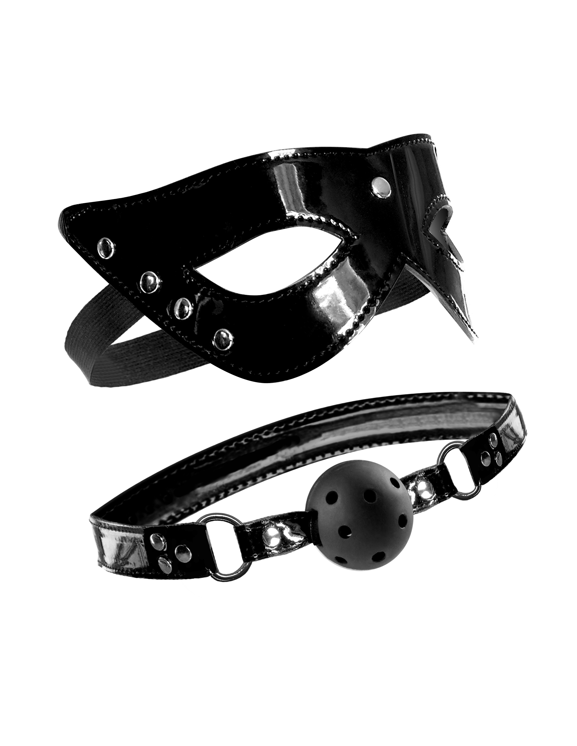 fetish fantasy limited edition masquerade mask and ball gag 