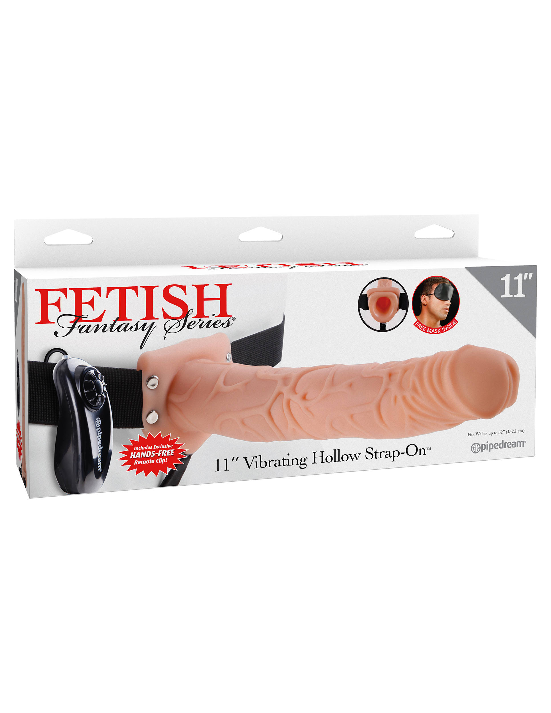 fetish fantasy series  inch vibrating hollow strap on flesh 