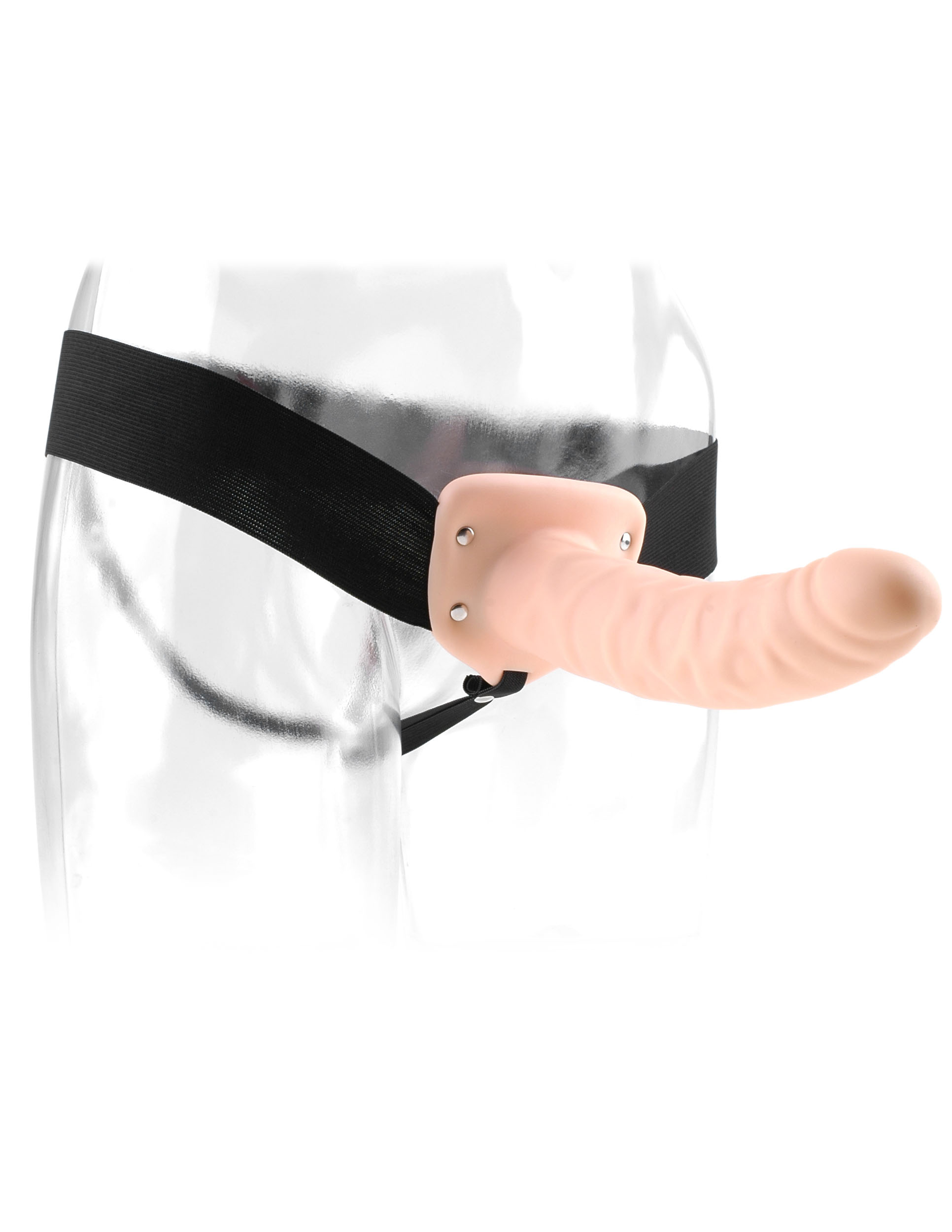 fetish fantasy series  inch hollow strap on flesh 