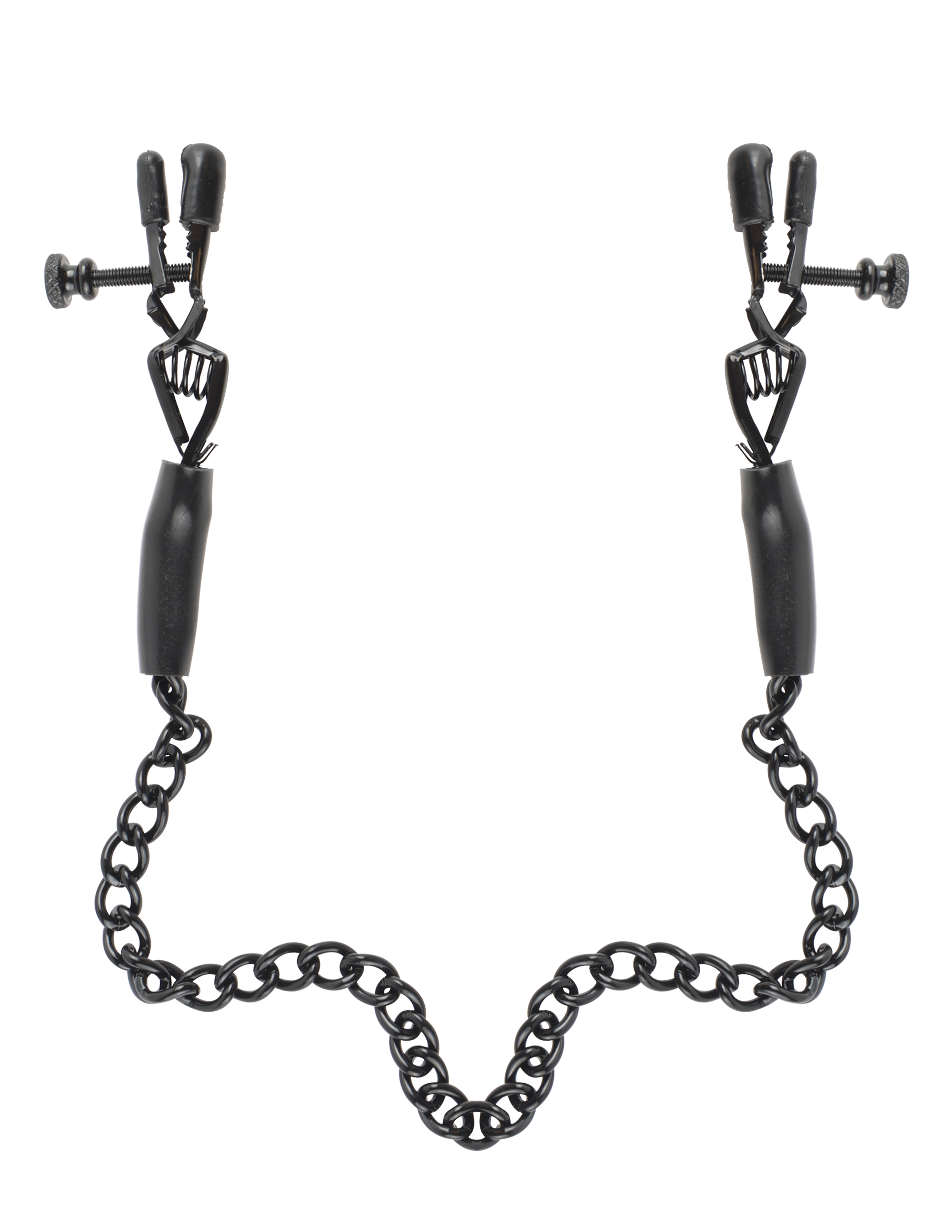 fetish fantasy series adjustable nipple chain clamps 