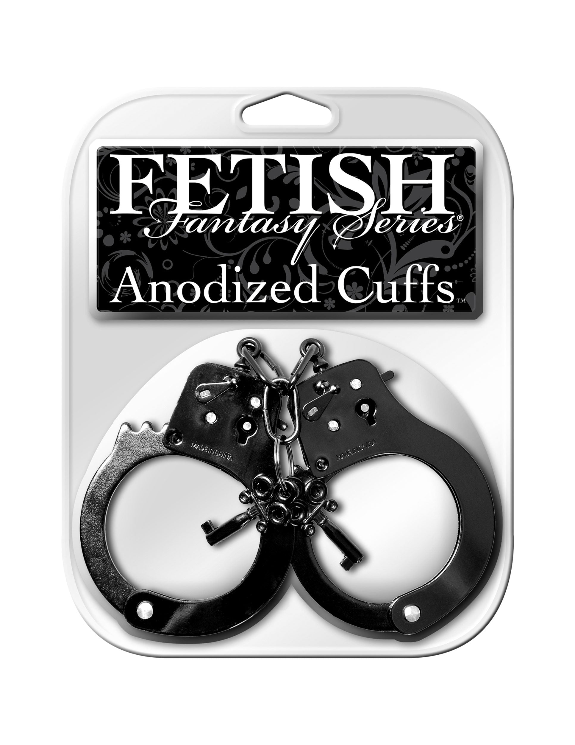 fetish fantasy series anodized cuffs black 