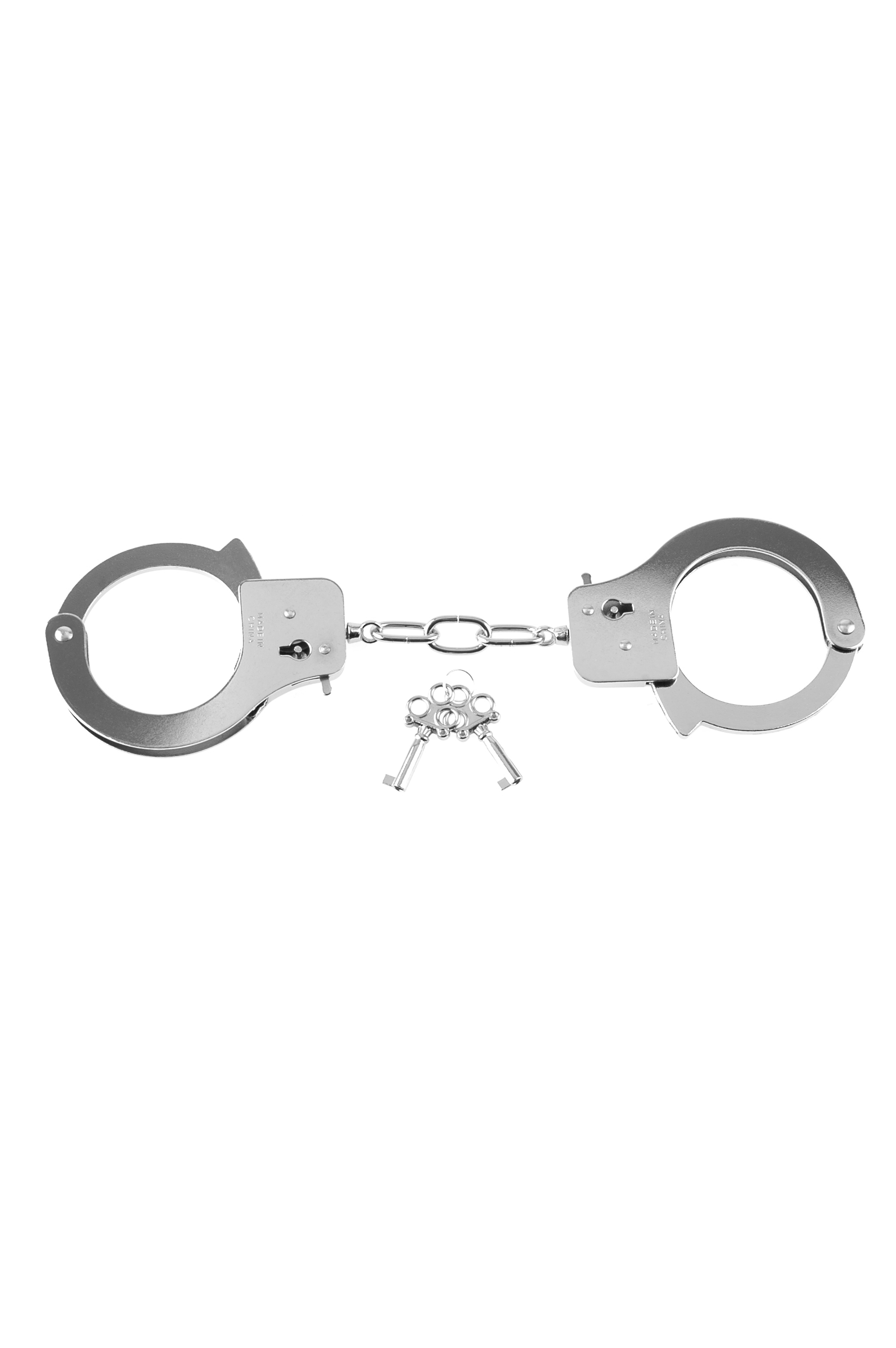 fetish fantasy series metal handcuffs silver 