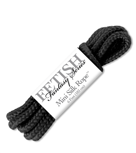 fetish fantasy series mini silk rope black 