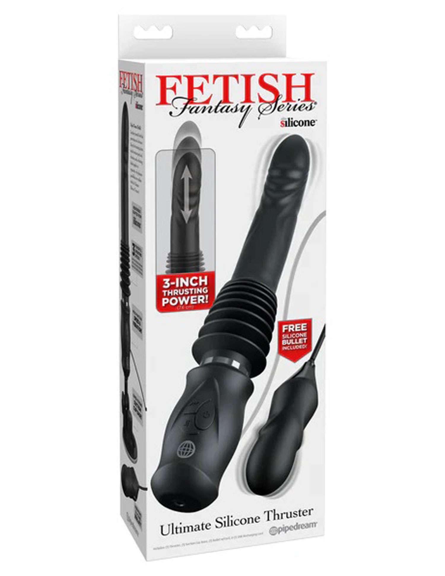 fetish fantasy series ultimate silicone thruster balck 