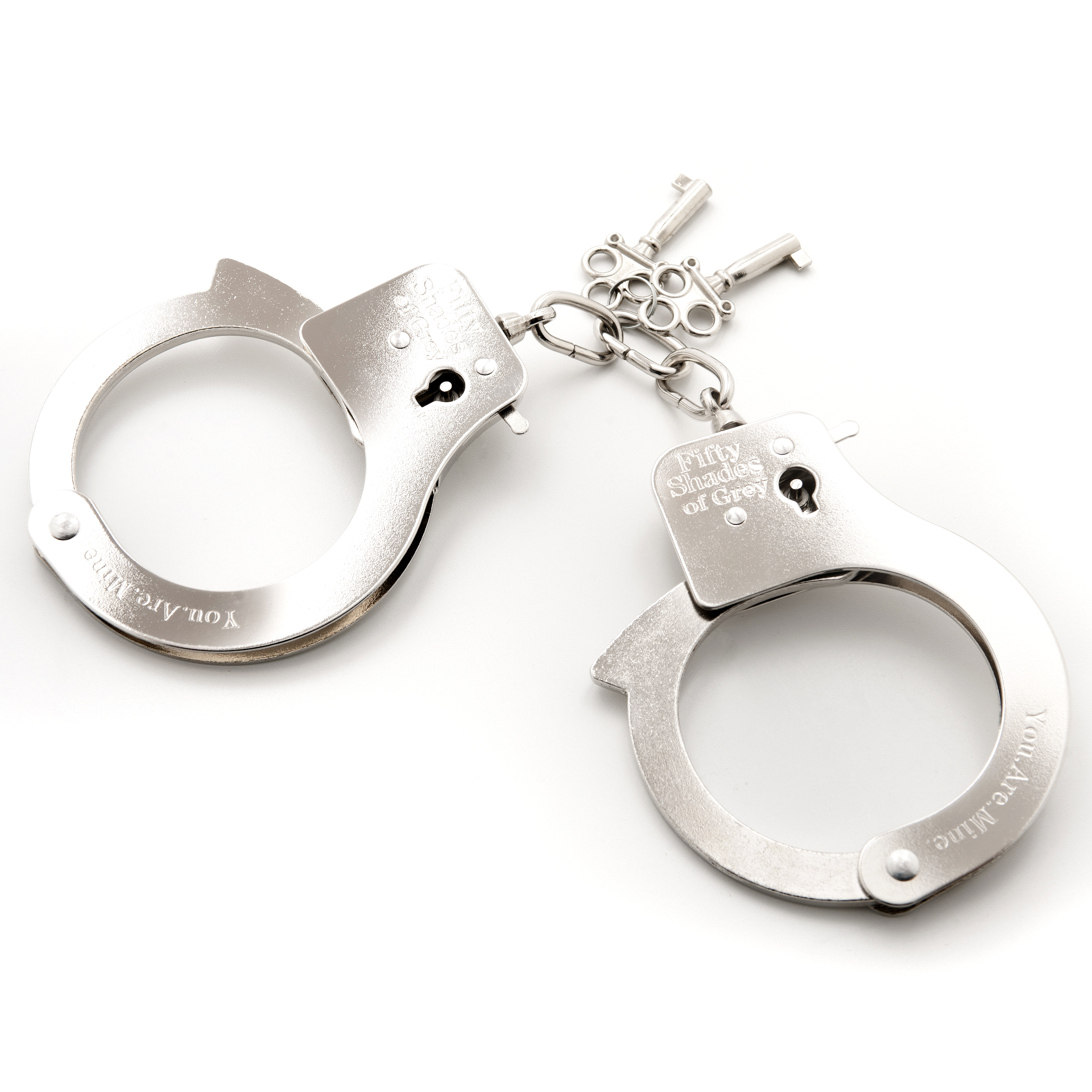 fifty shades of grey you are mine metal  handcuffs 