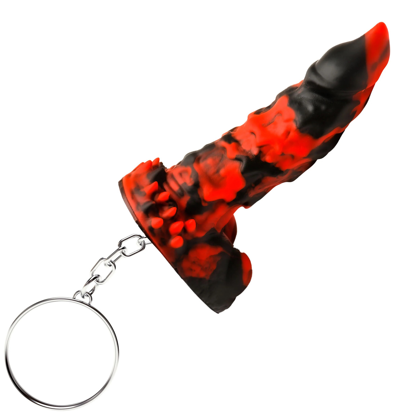 fire demon keychain redblack 