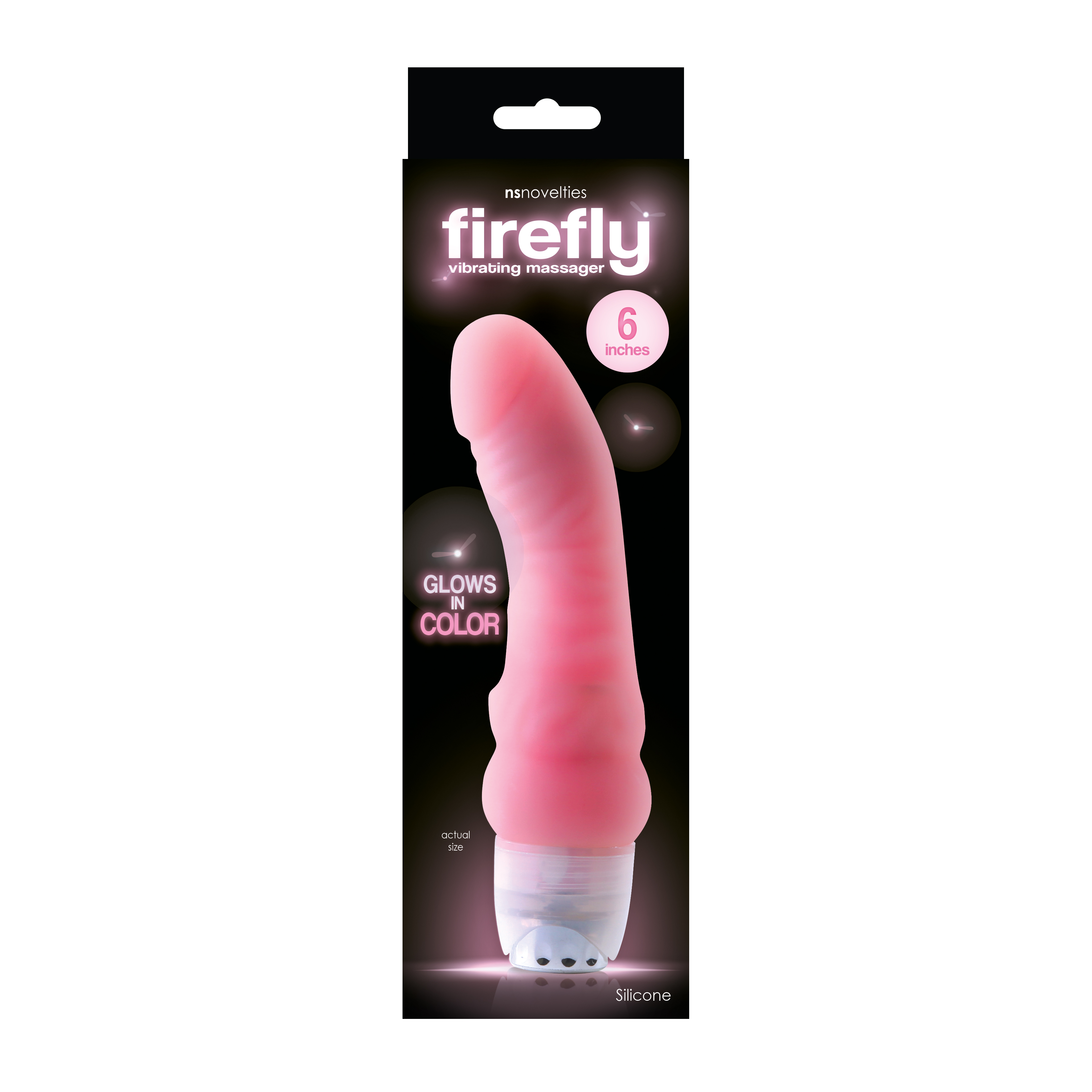 firefly  inch vibrating massager pink 
