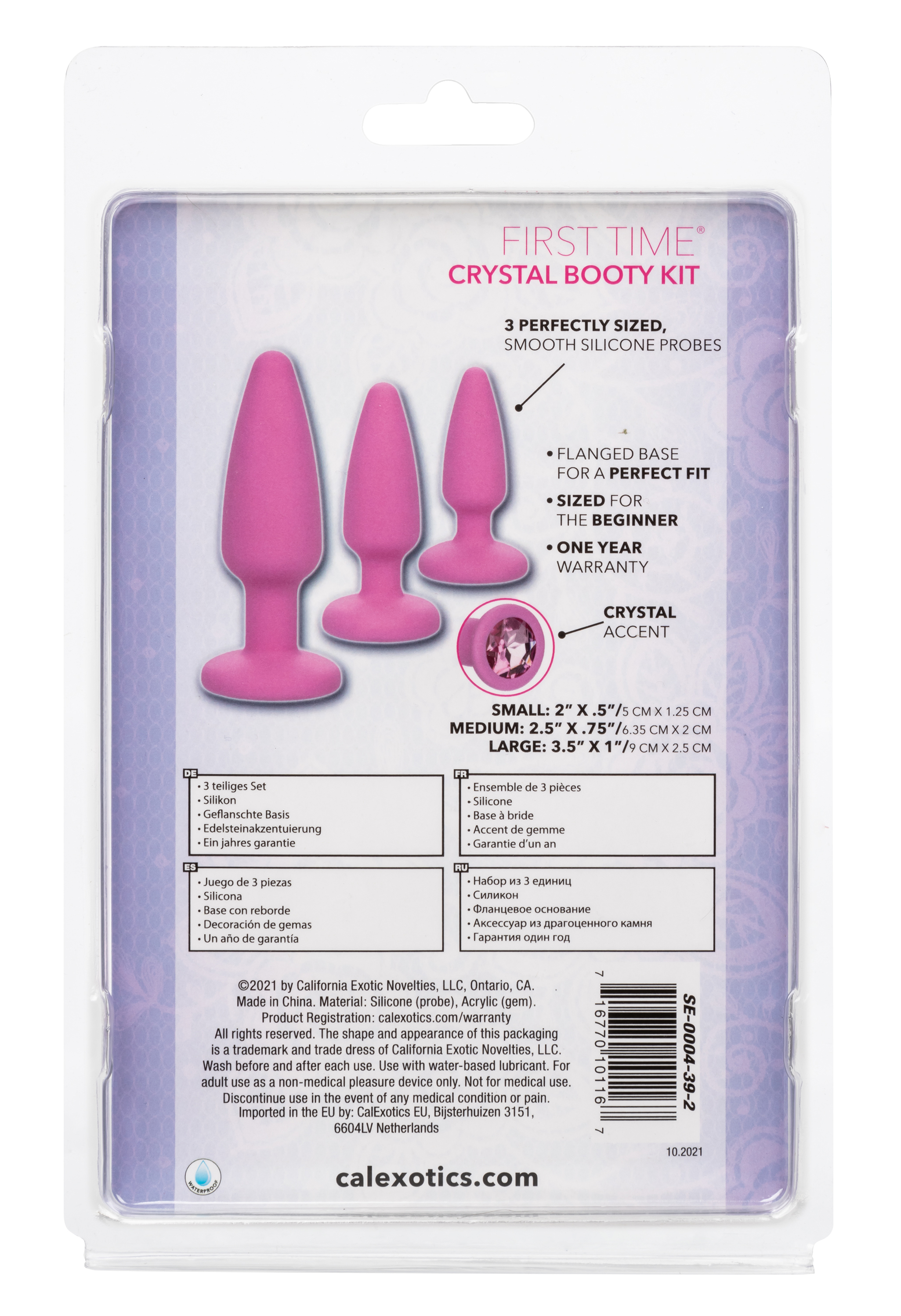 first time crystal booty kit pink 