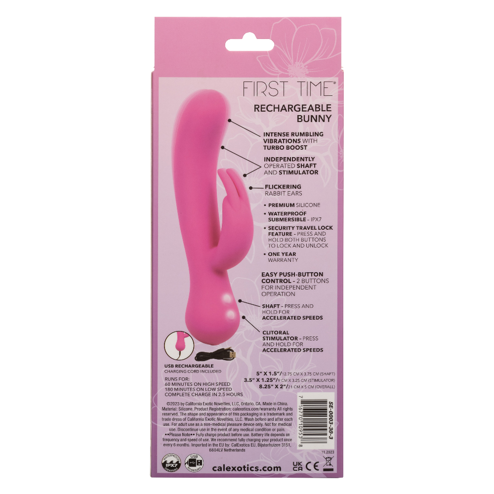 first time rechargeable bunny pink 