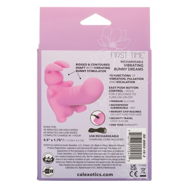 first time rechargeable vibrating bunny dreams 