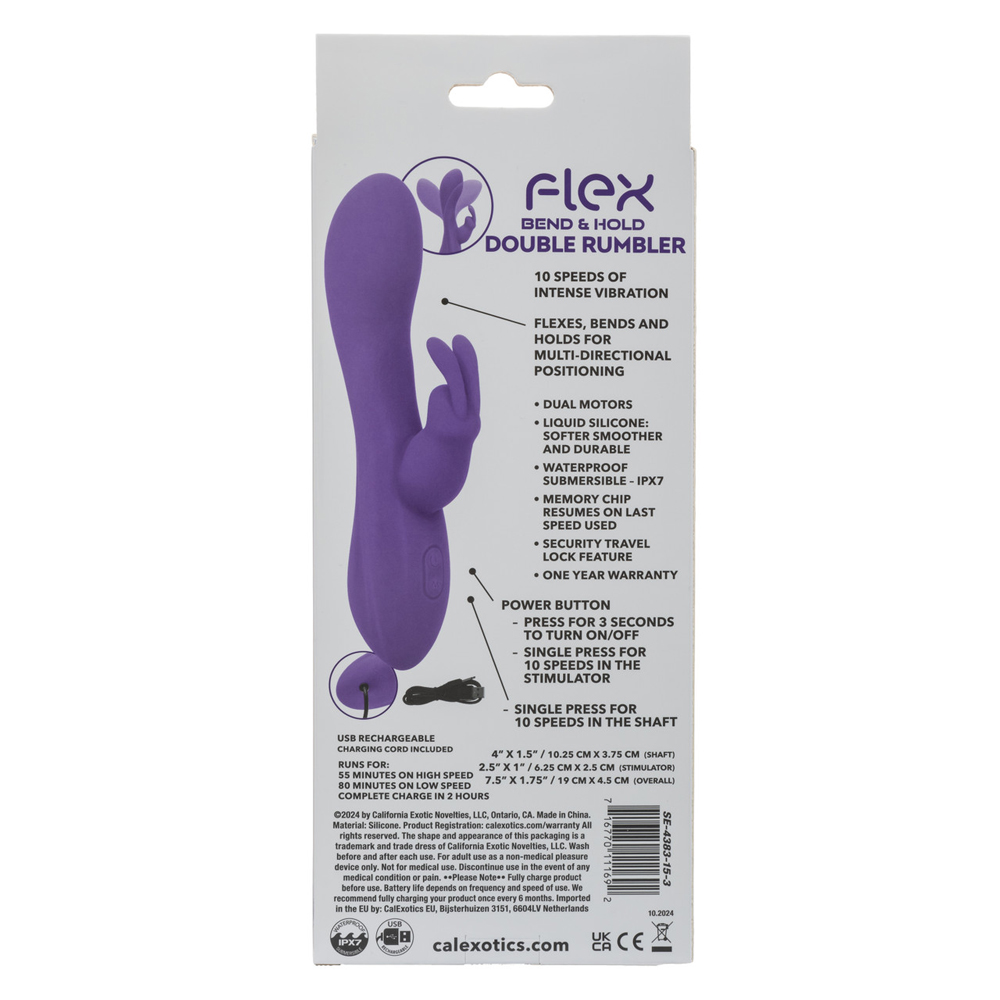 flex bend and hold double rumbler purple 