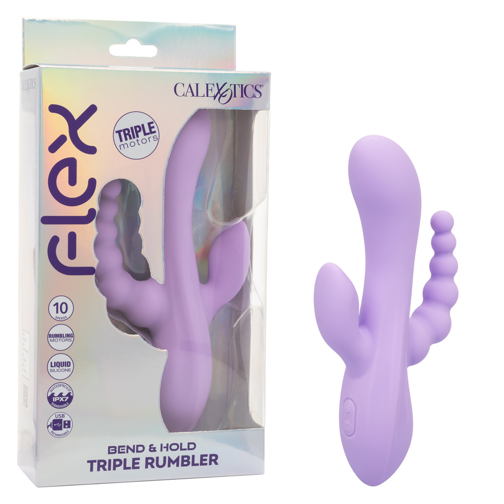 flex bend and hold triple rumbler purple 