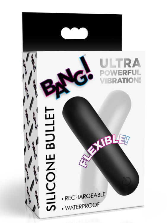 flexible silicone bullet black 