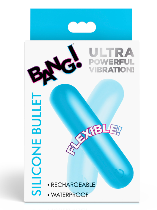 flexible silicone bullet blue 