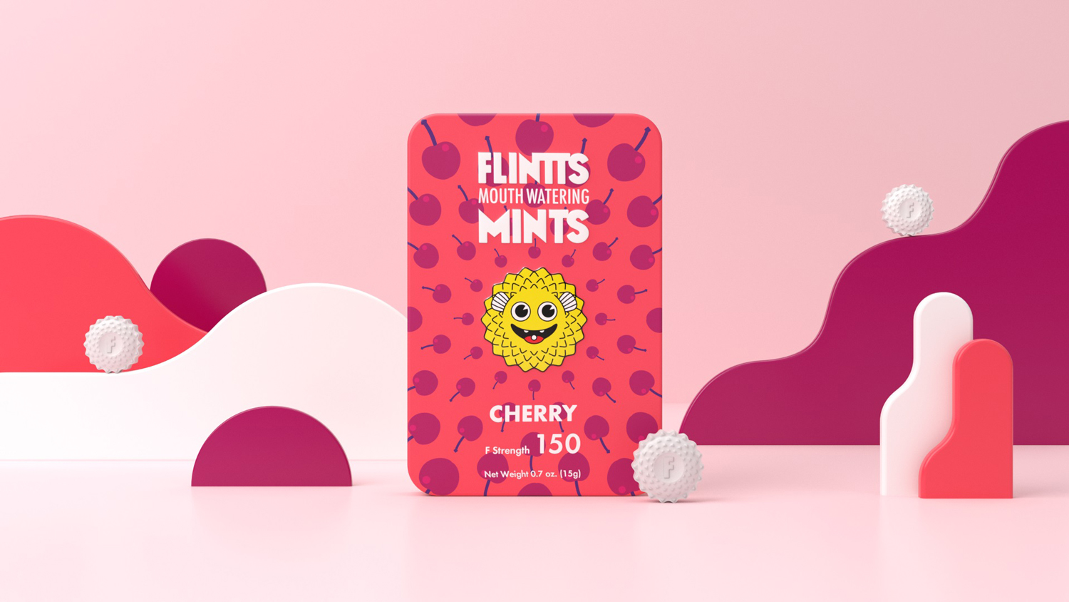 flintts mouth watering mints cherry f strength  