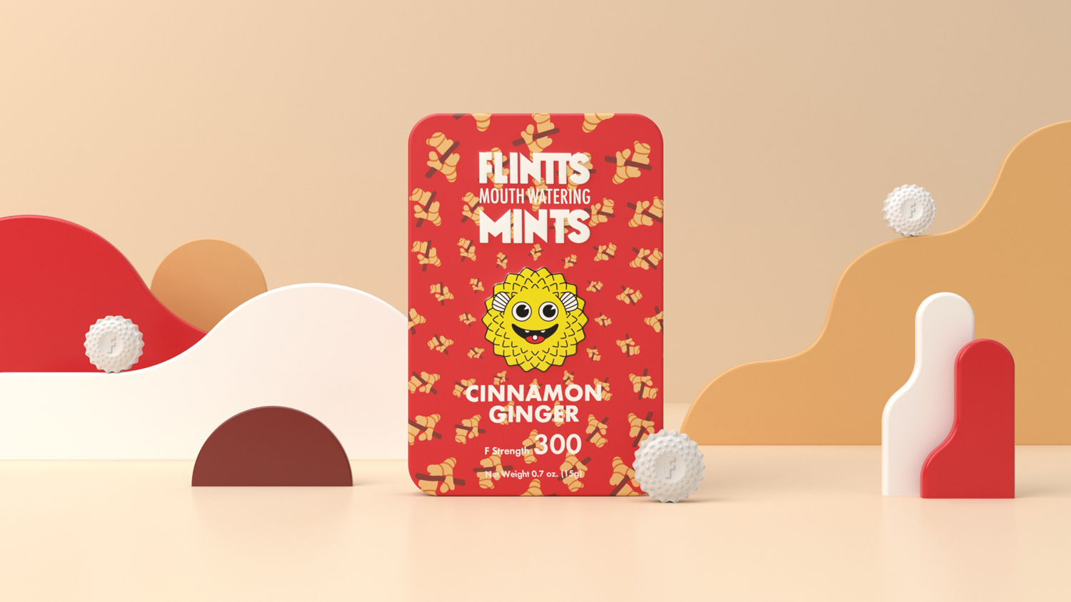 flintts mouth watering mints cinnamon ginger f strength  