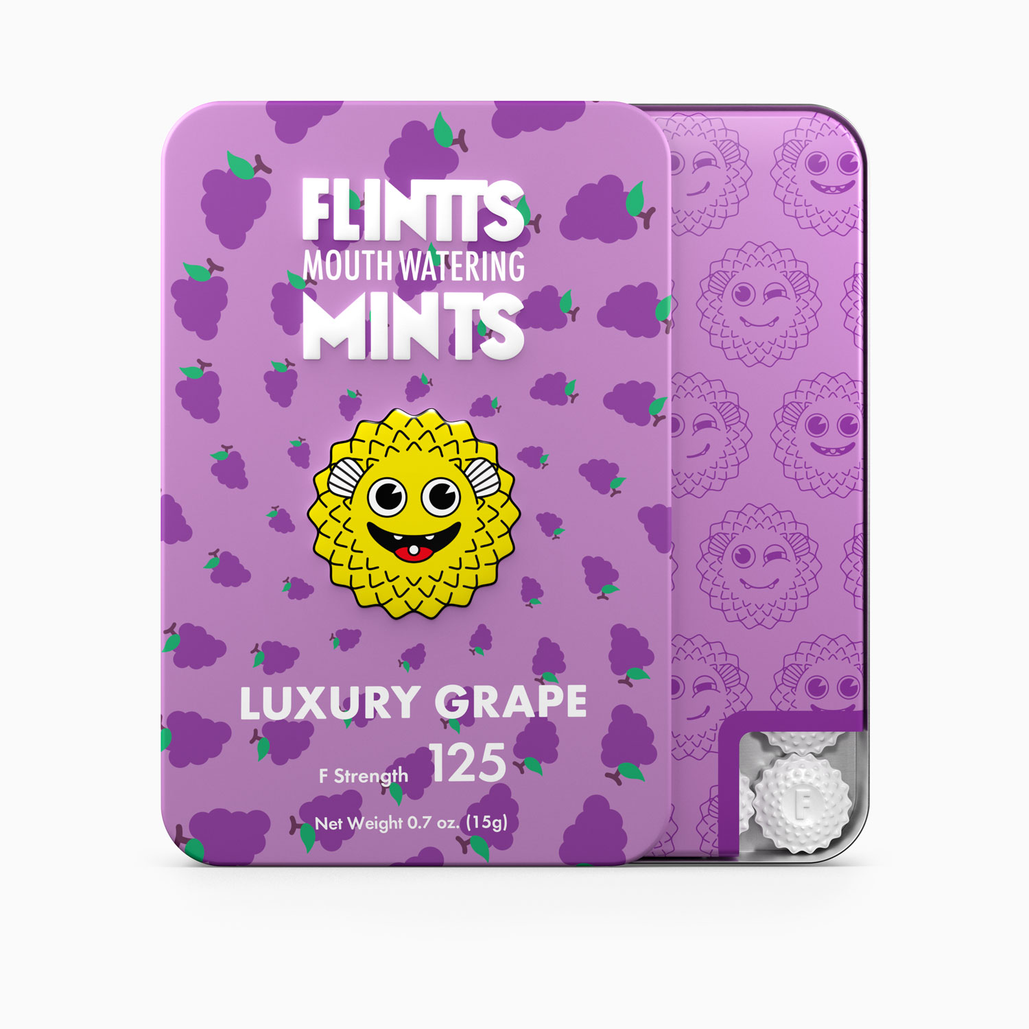 flintts mouth watering mints luxury grape f strength  