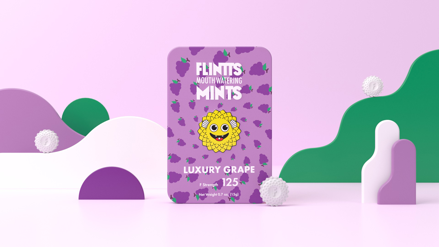 flintts mouth watering mints luxury grape f strength  