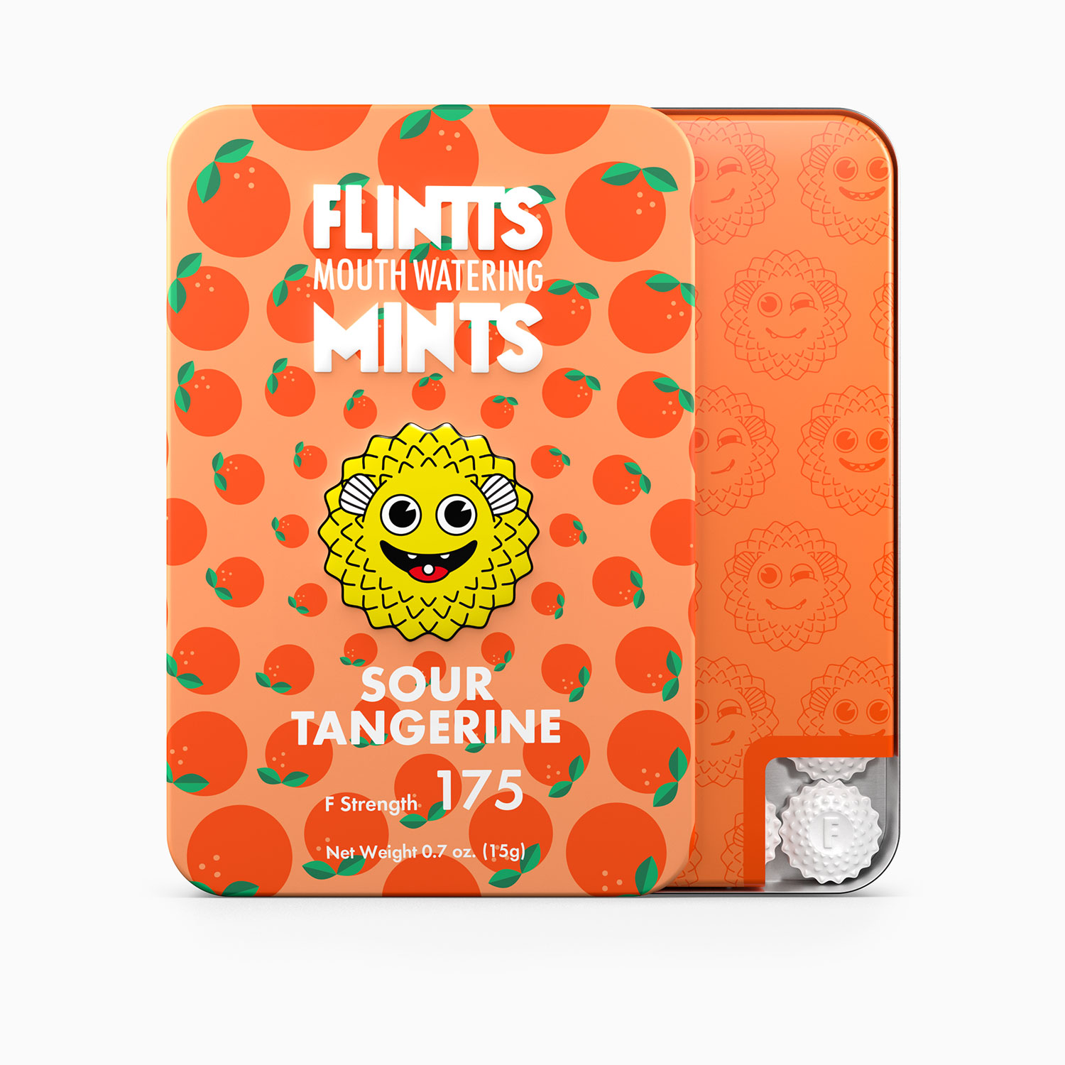 flintts mouth watering mints sour tangerine f strength  