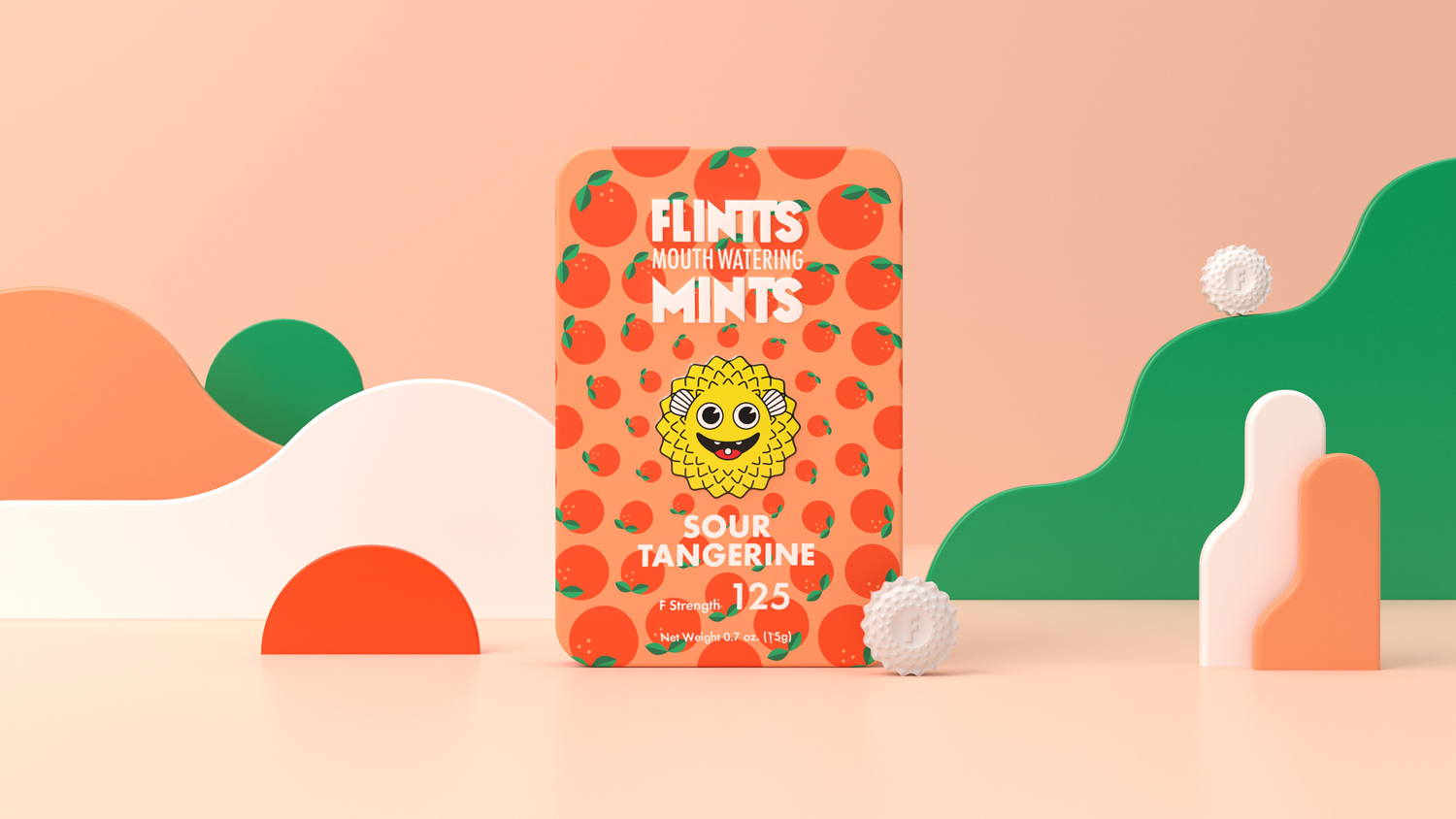 flintts mouth watering mints sour tangerine f strength  