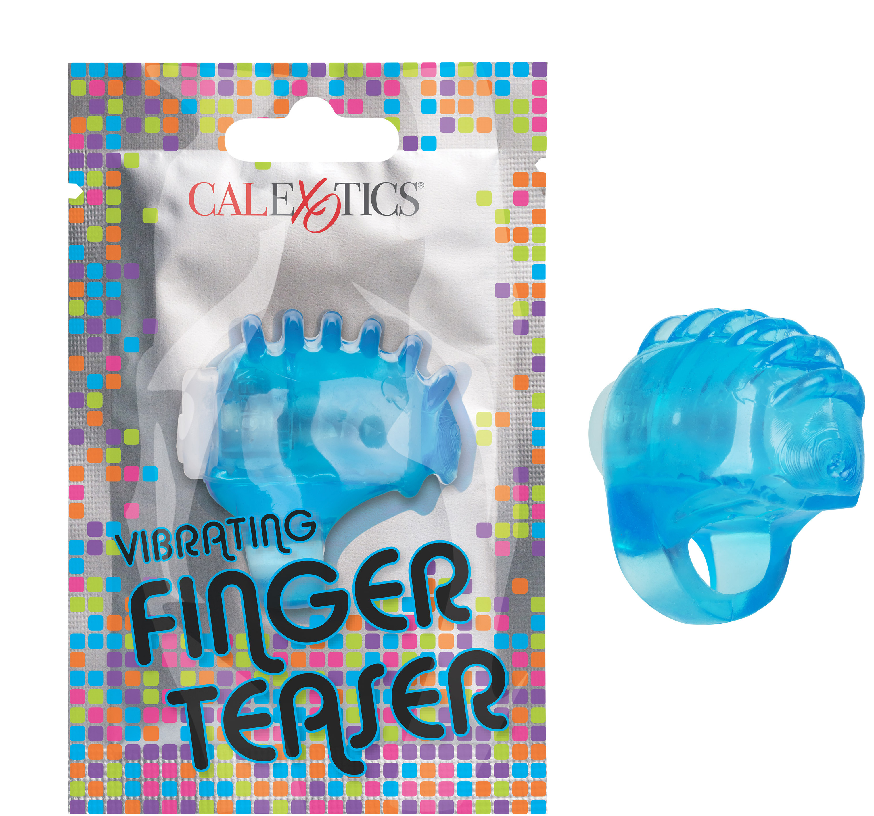 foil pack vibrating finger teaser blue 