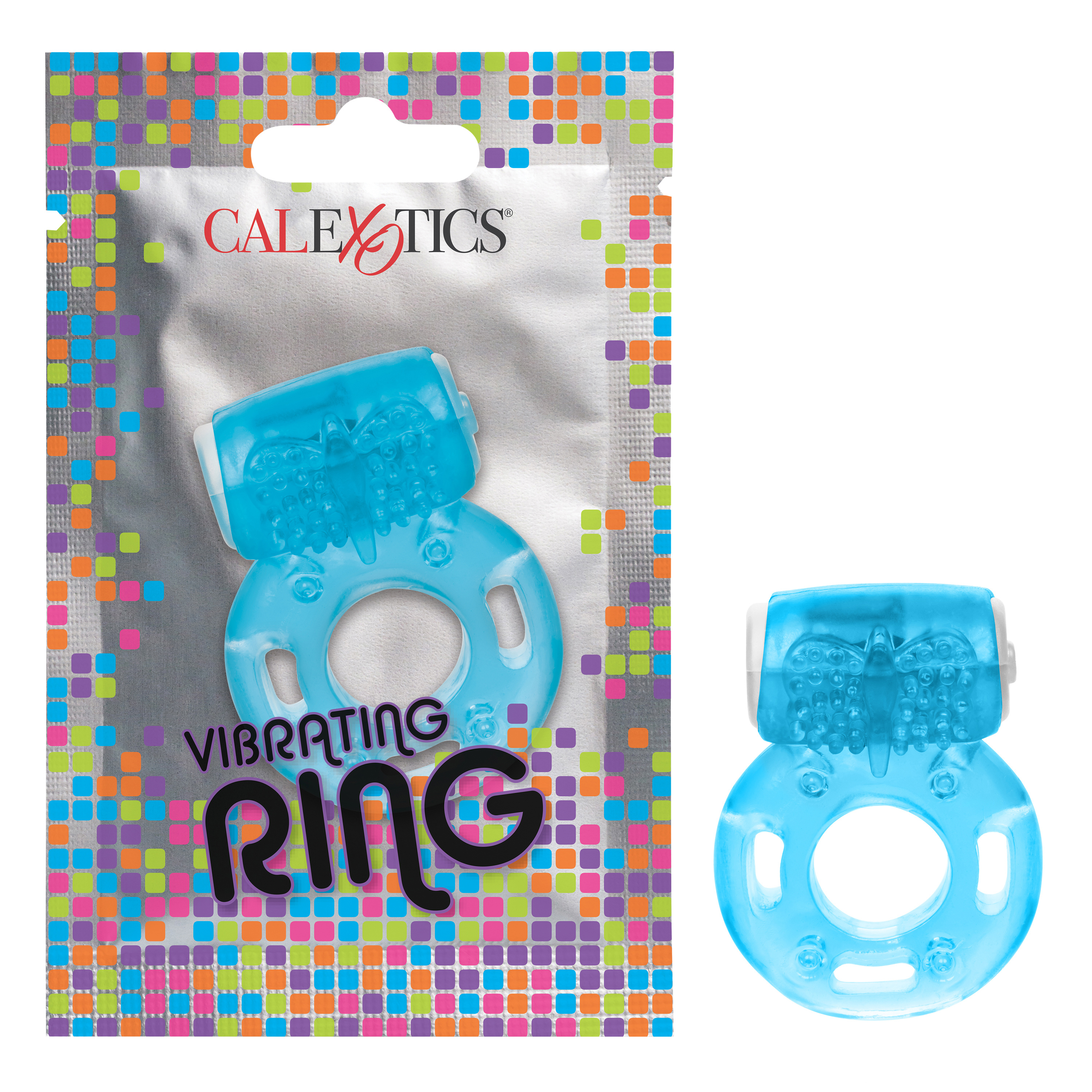 foil pack vibrating ring blue 