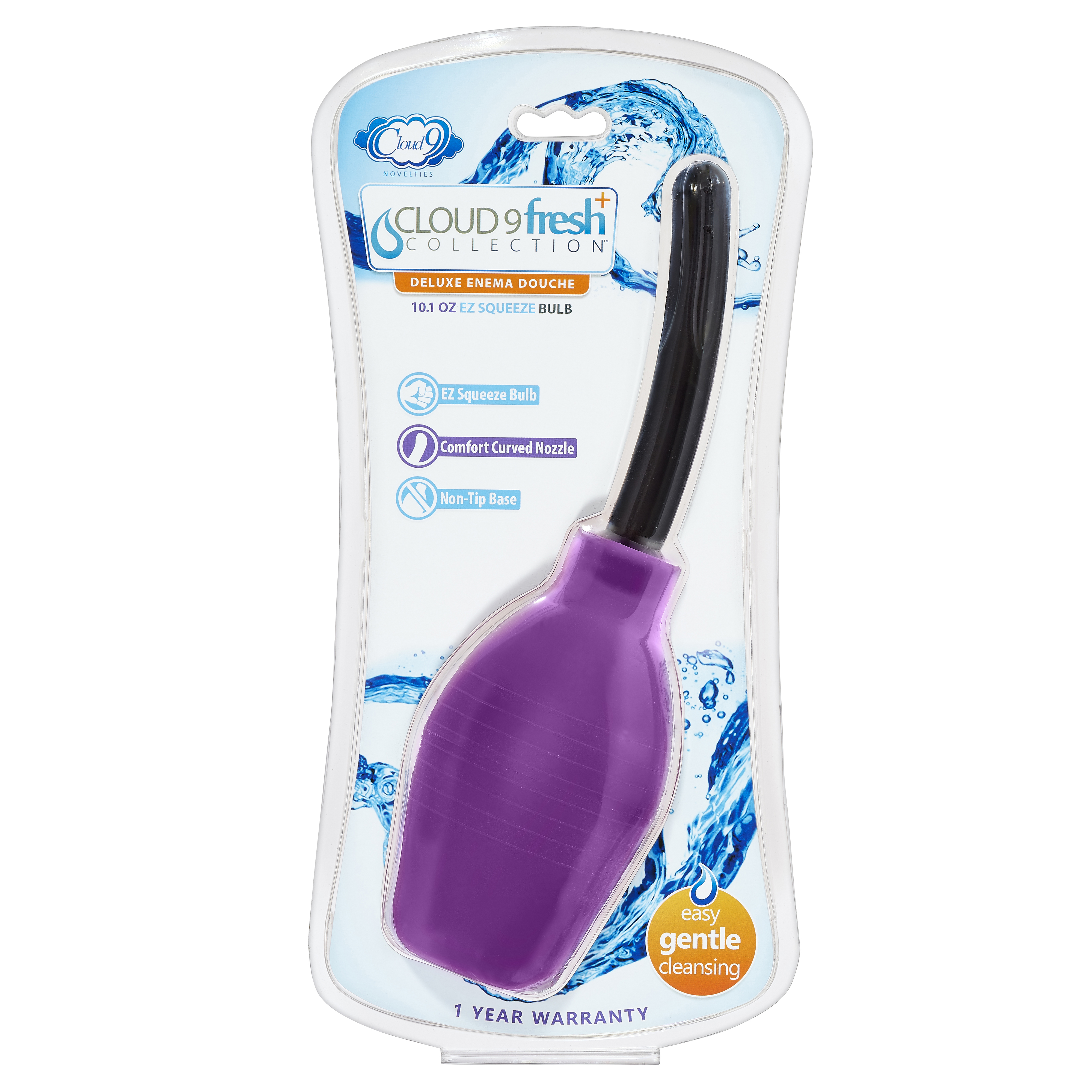 fresh plus deluxe enema douche . oz ez  squeeze bulb 