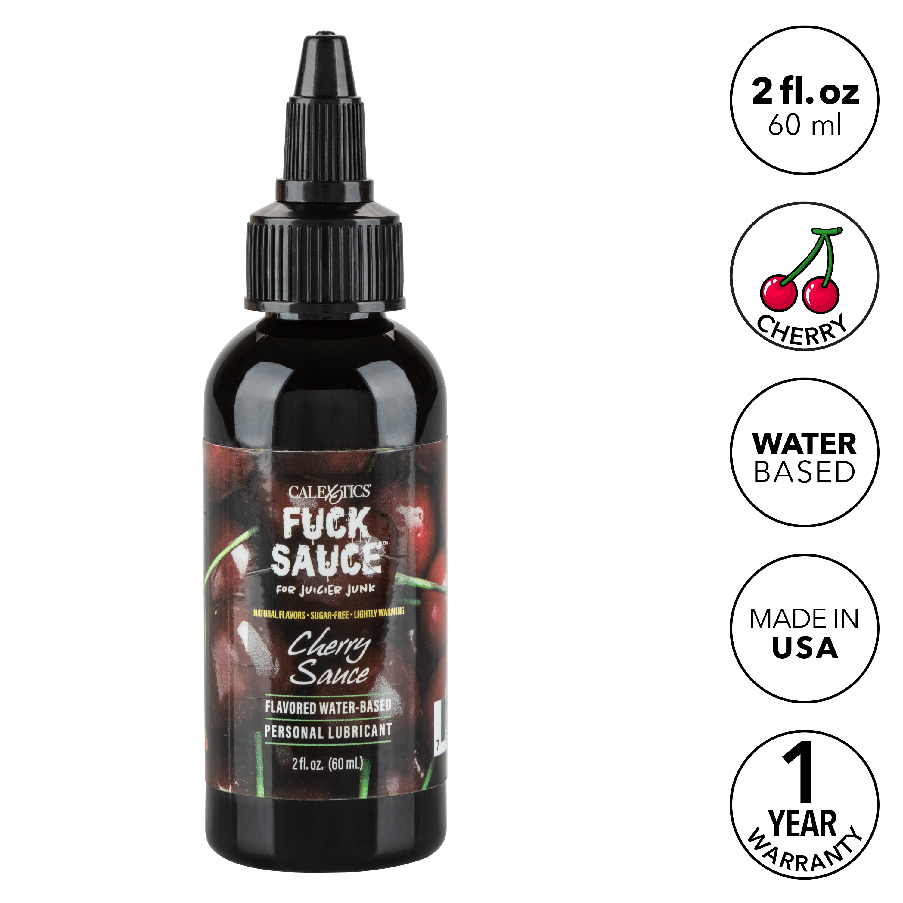 fuck sauce flavored water based personal  lubricant cherry  fl. oz. 