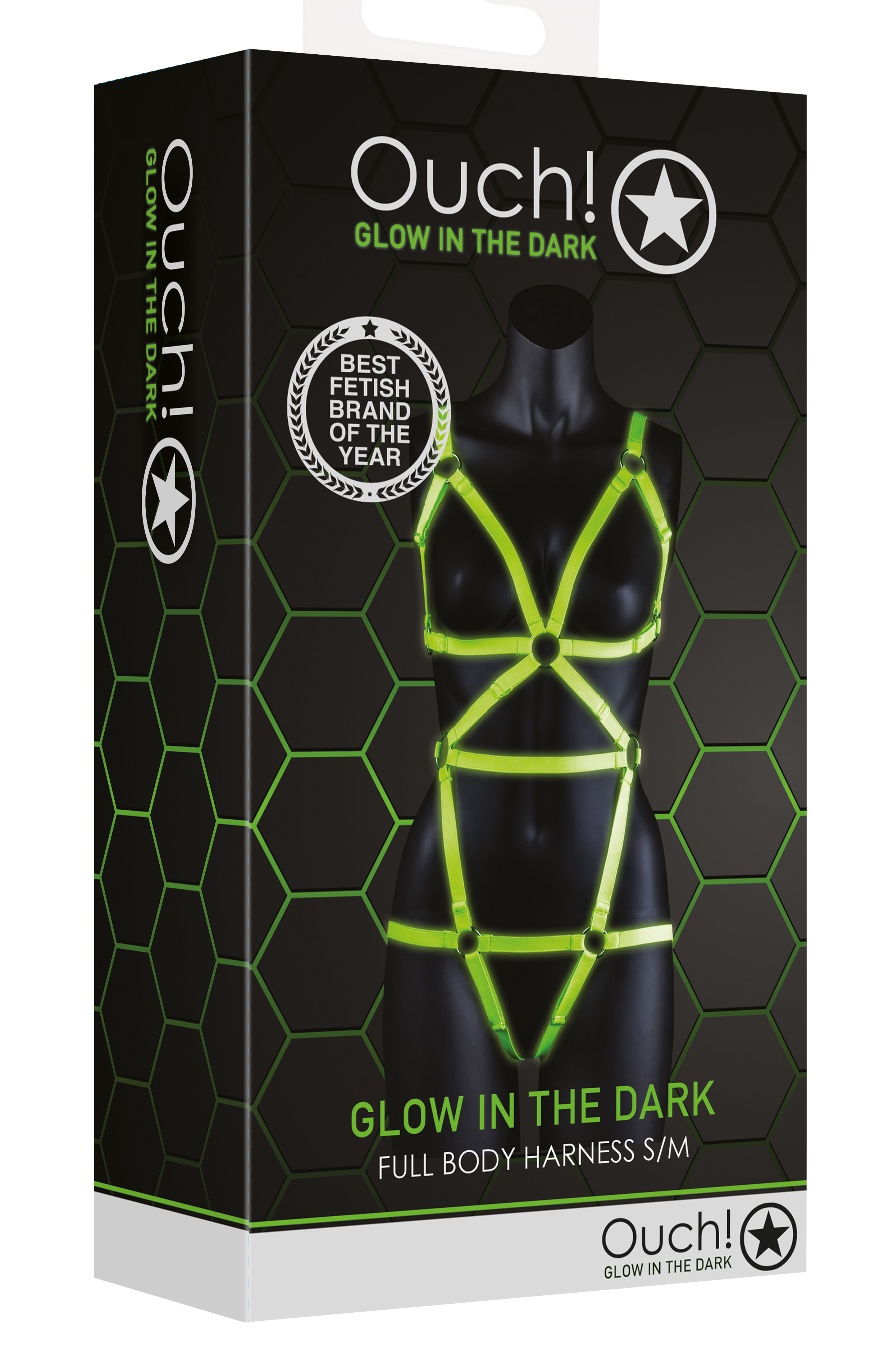 full body harness small medium glow in the dark 