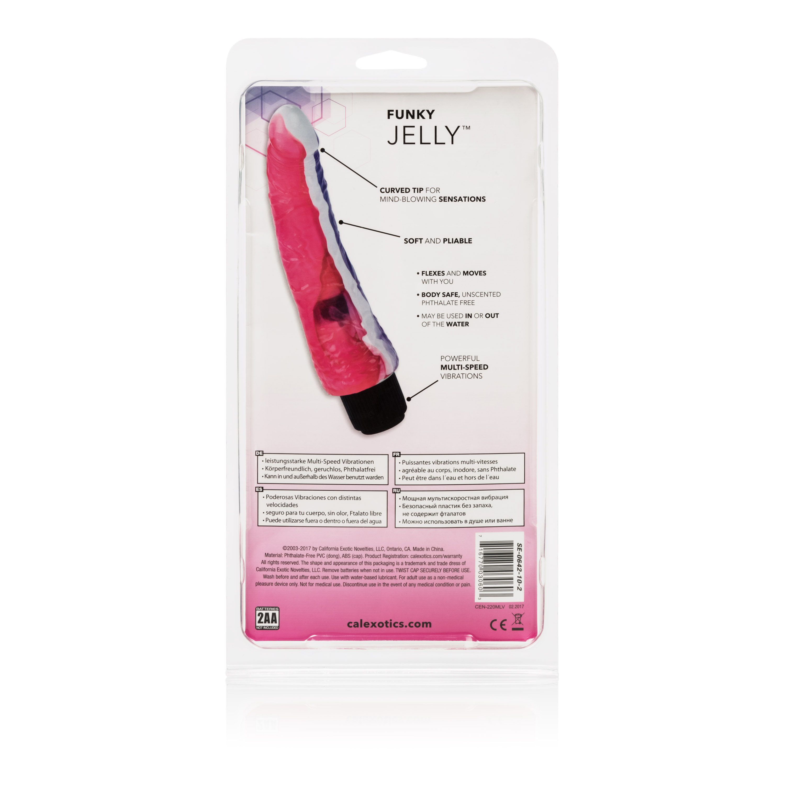 funky jelly vibe  inches pinkpurple 