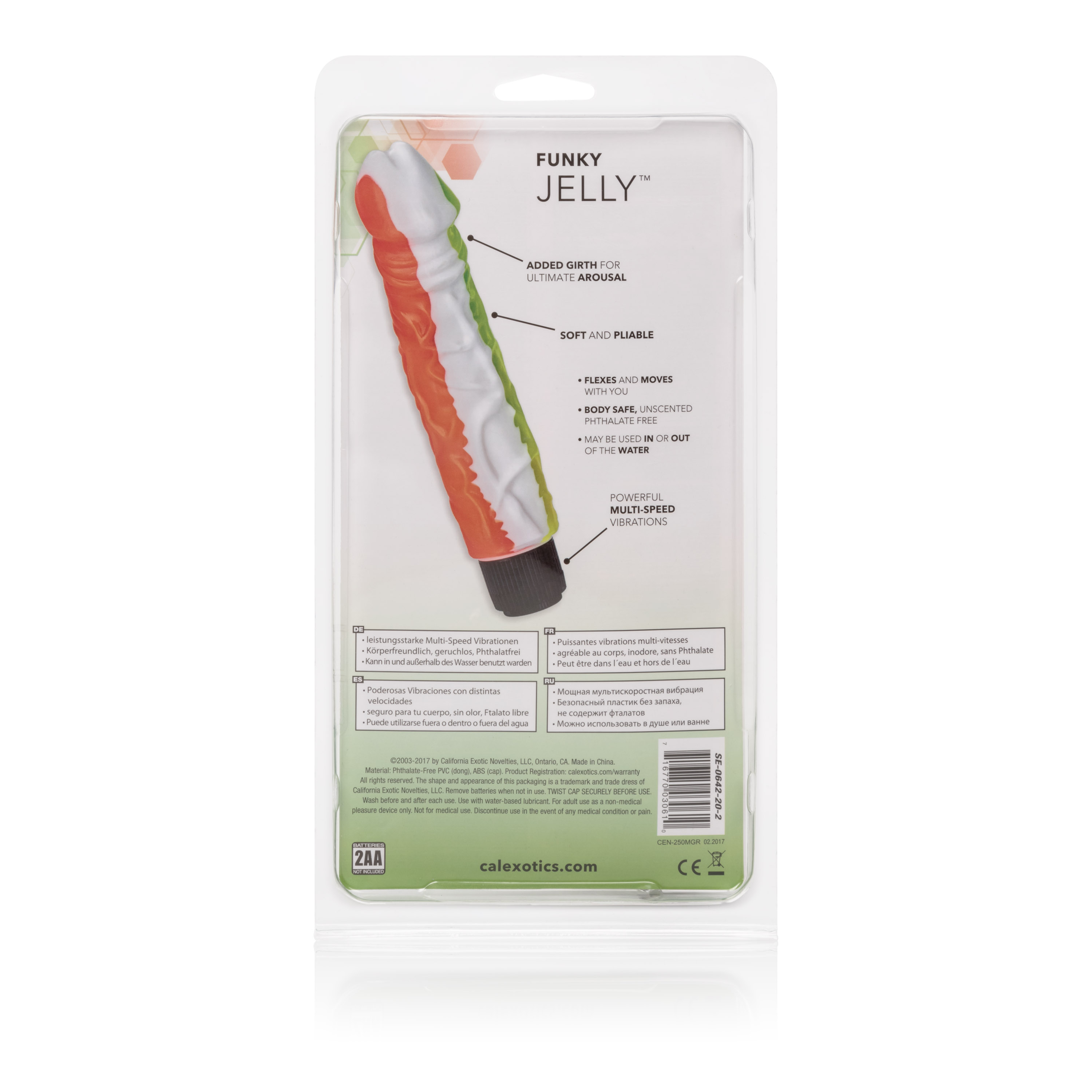 funky jelly vibe  inches orangegreen 