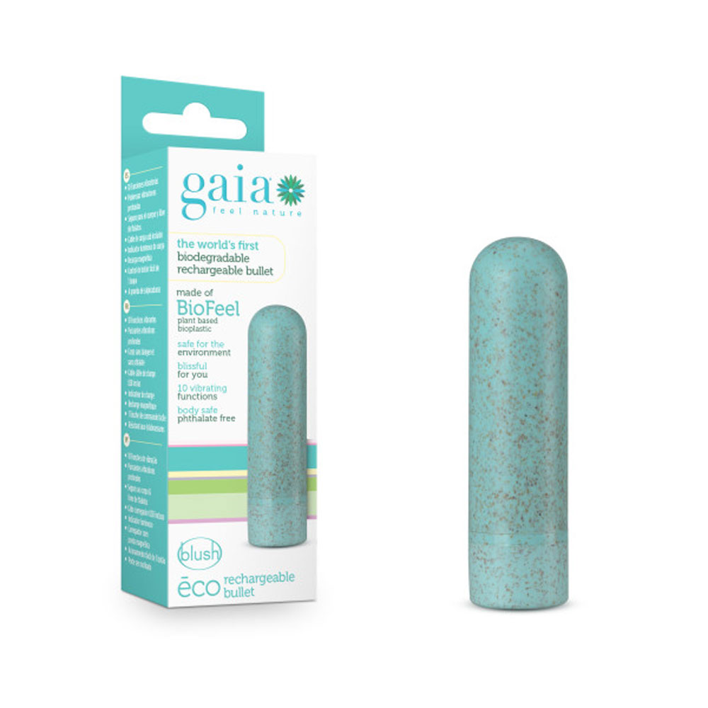 gaia – eco rechargeable bullet aqua 