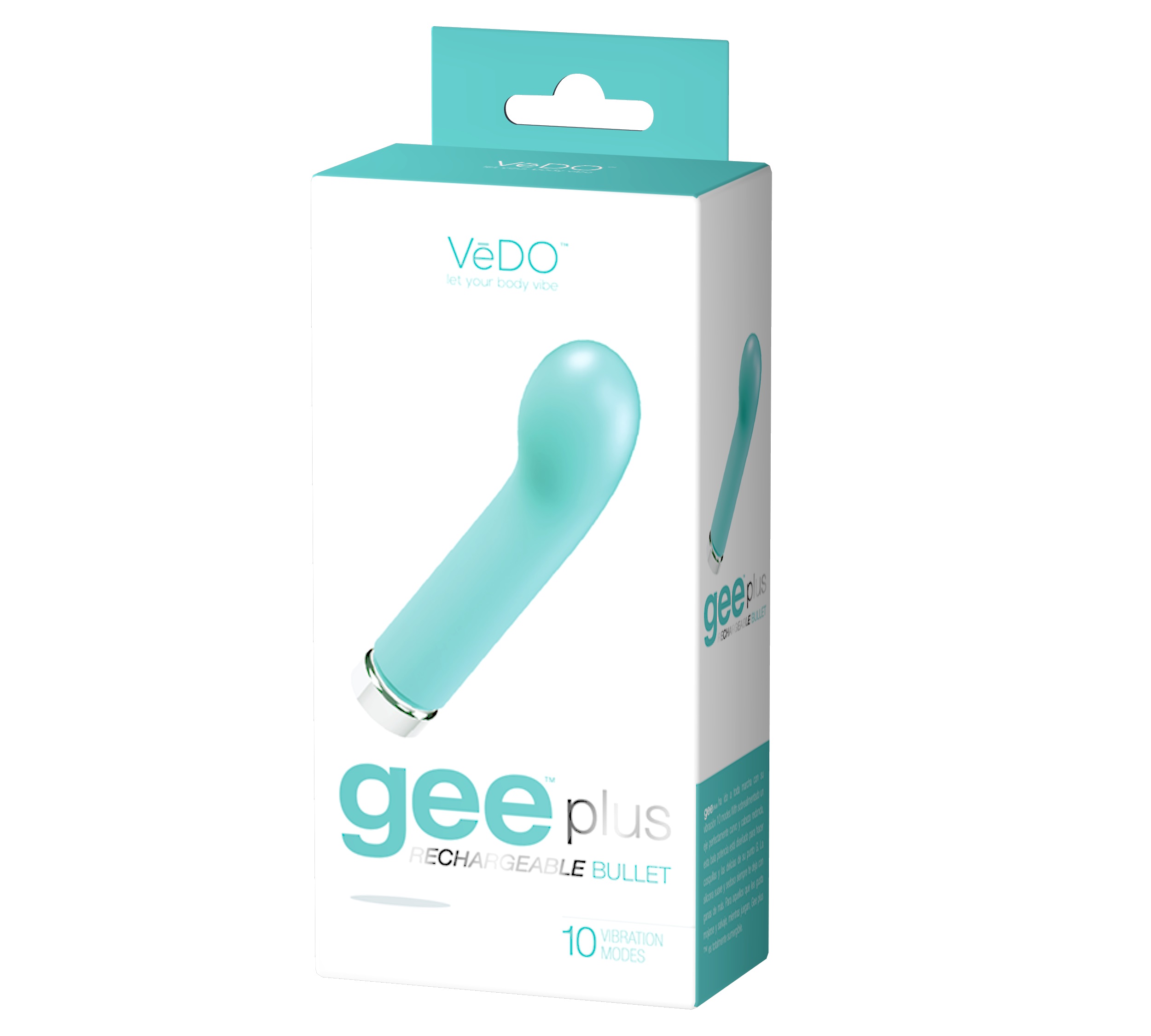 gee plus rechargeable mini vibe tease me turquoise 