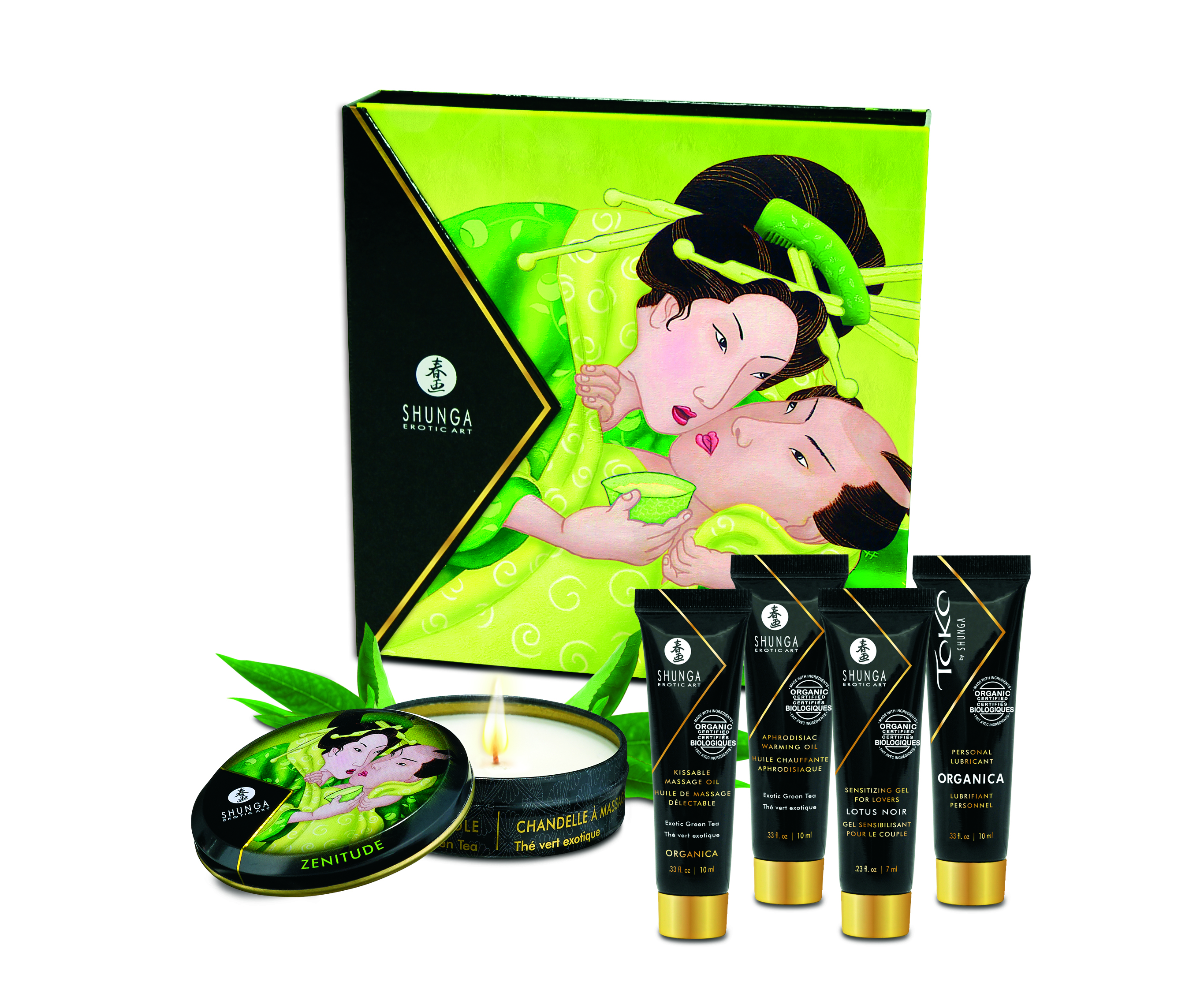 geishas secrets gift set organica exotic green tea 