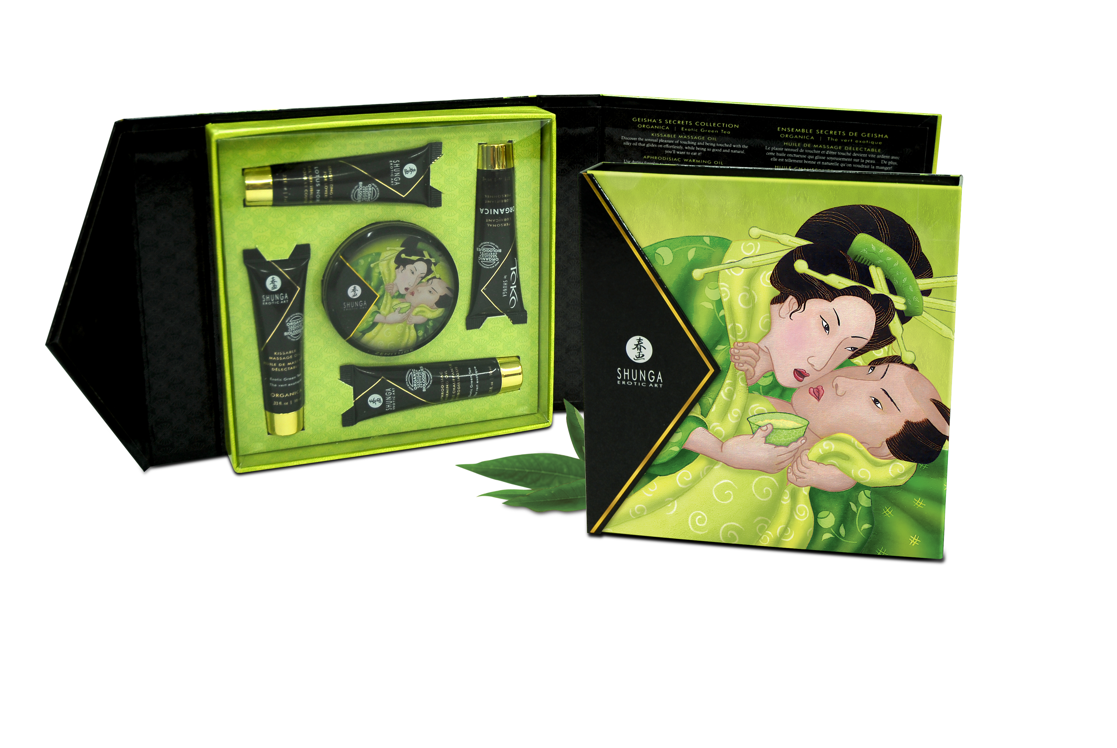 geishas secrets gift set organica exotic green tea 