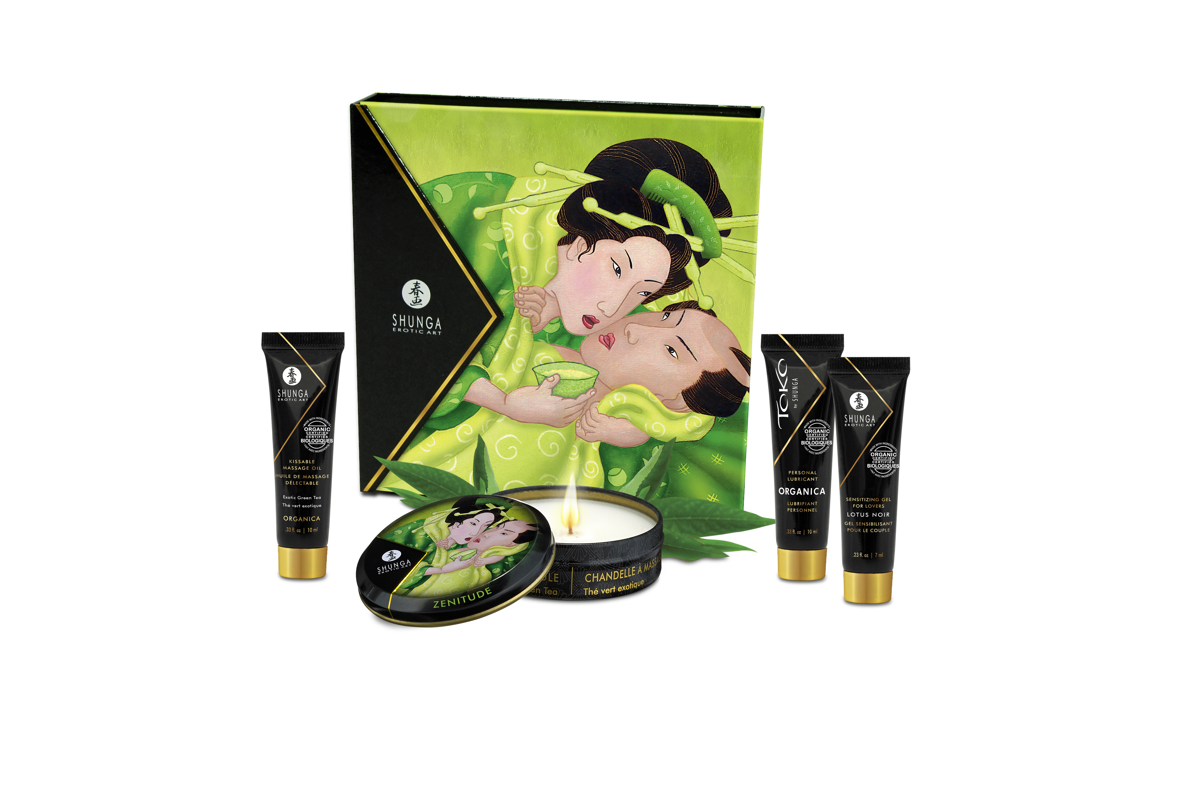 geishas secrets gift set organica exotic green tea 