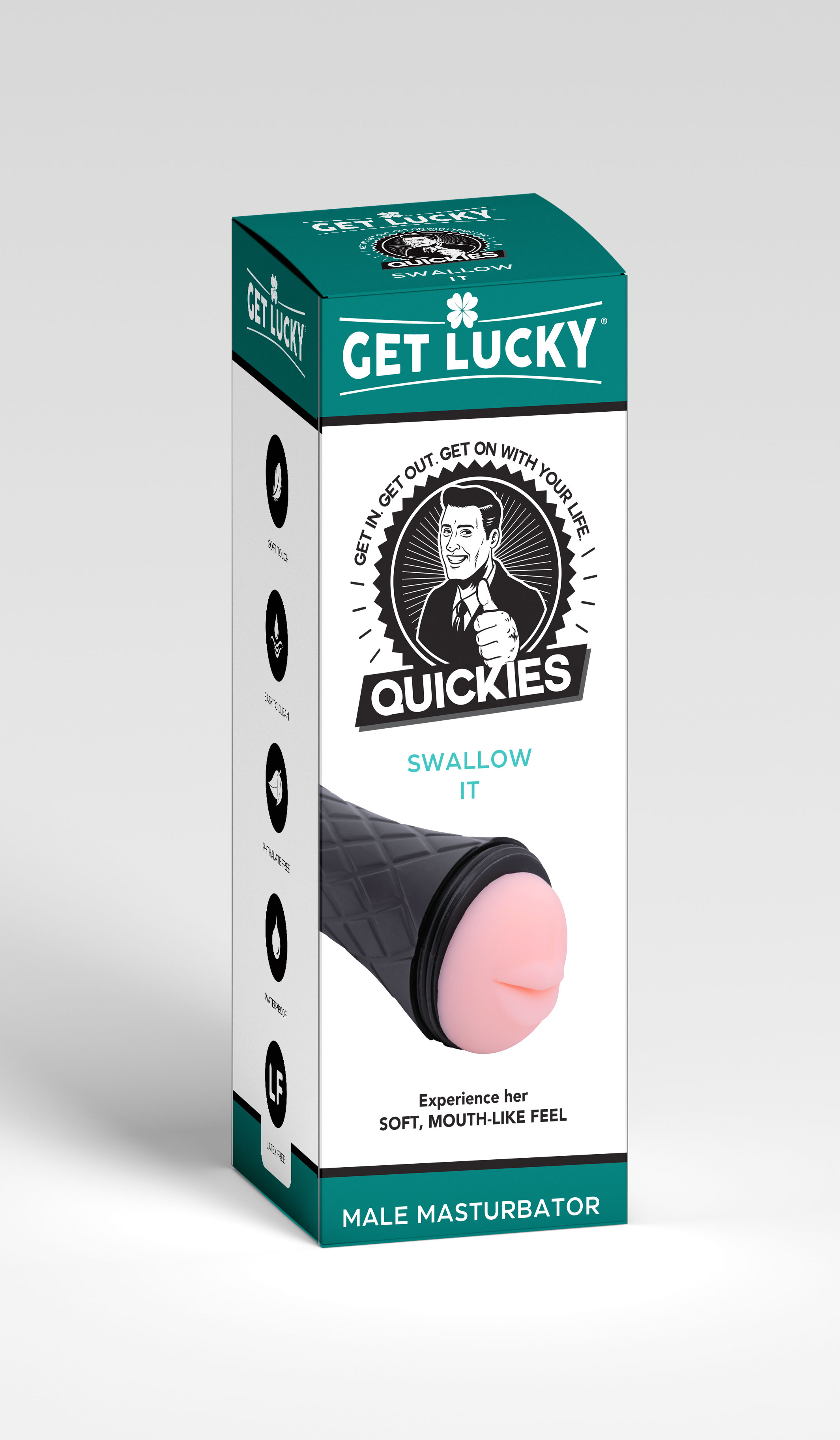 get lucky quickies swallow it  male masturbator 