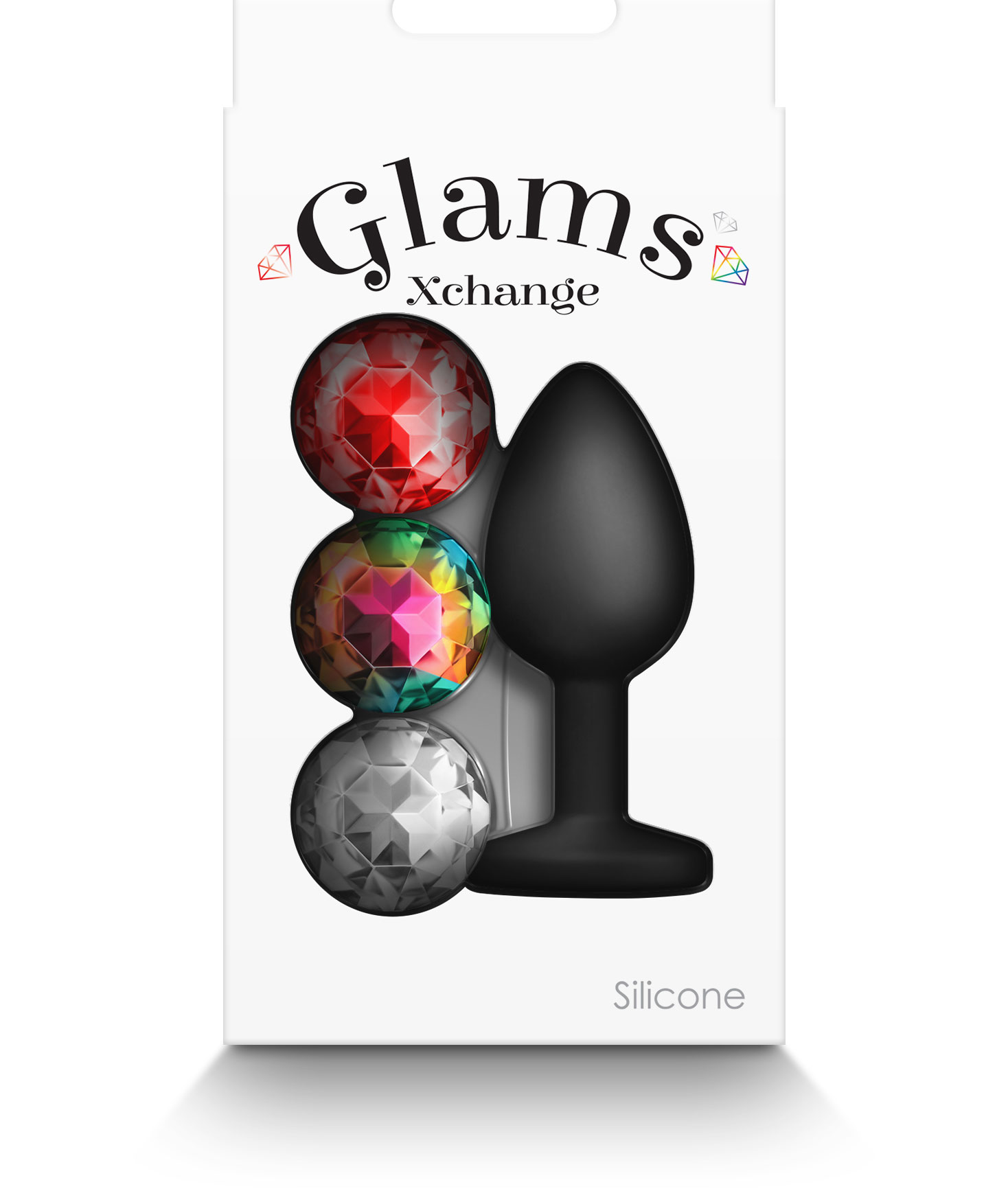 glams xchange round small black 