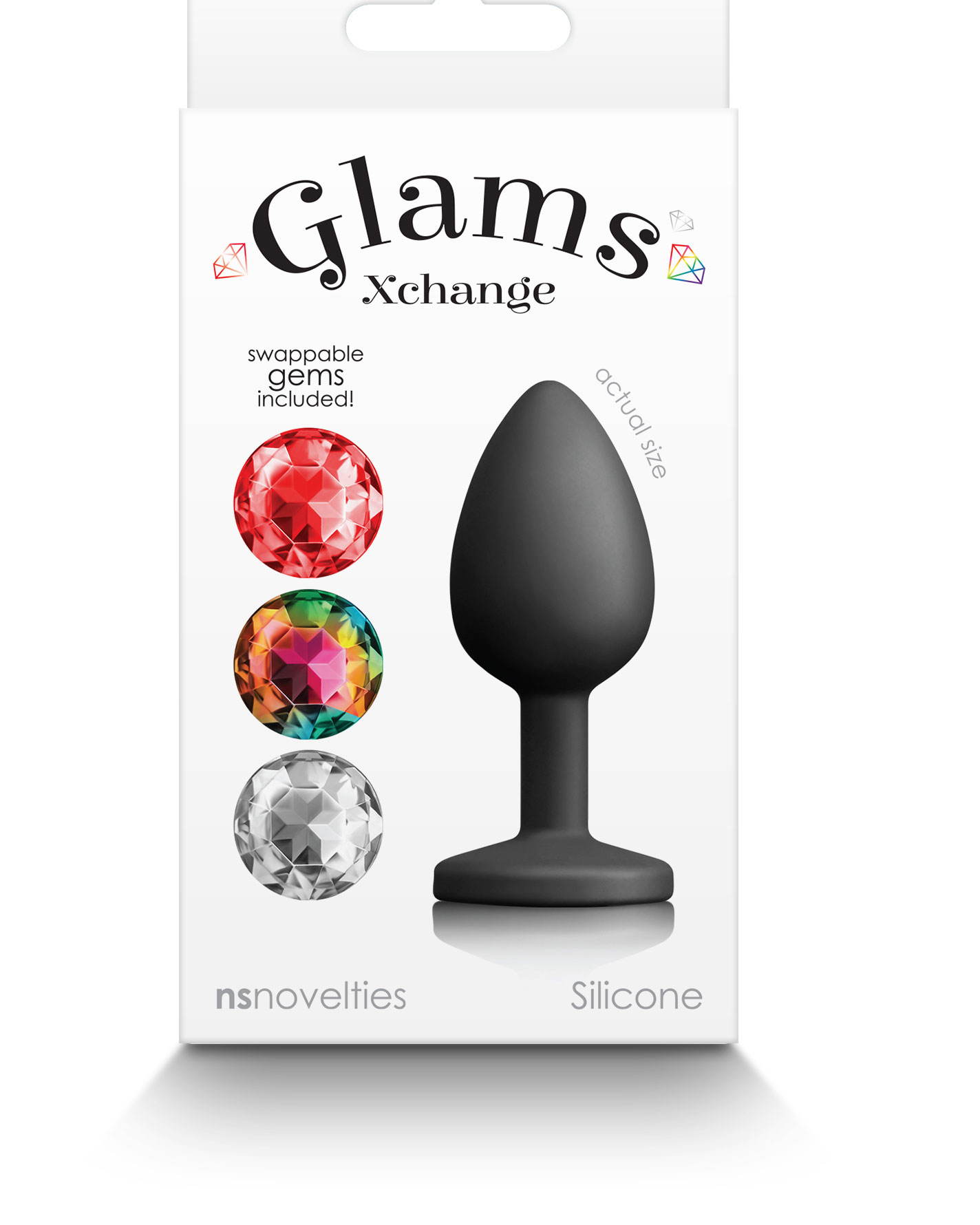 glams xchange round small black 