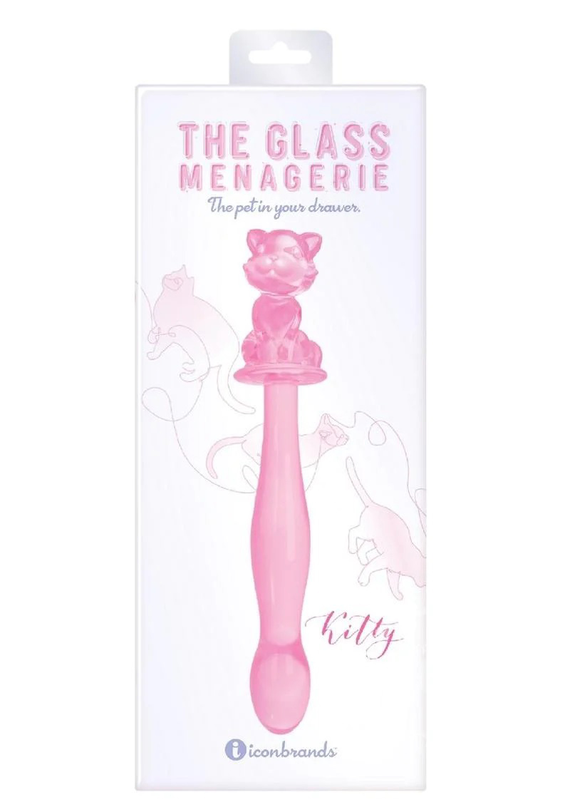 glass menagerie kitty dildo pink 