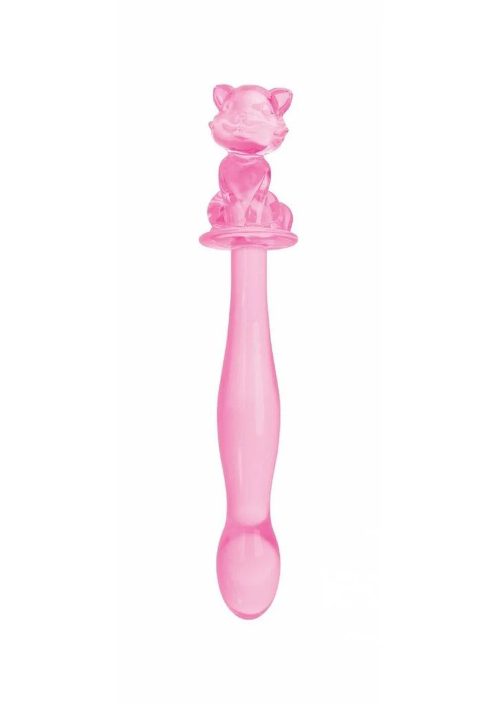 glass menagerie kitty dildo pink 