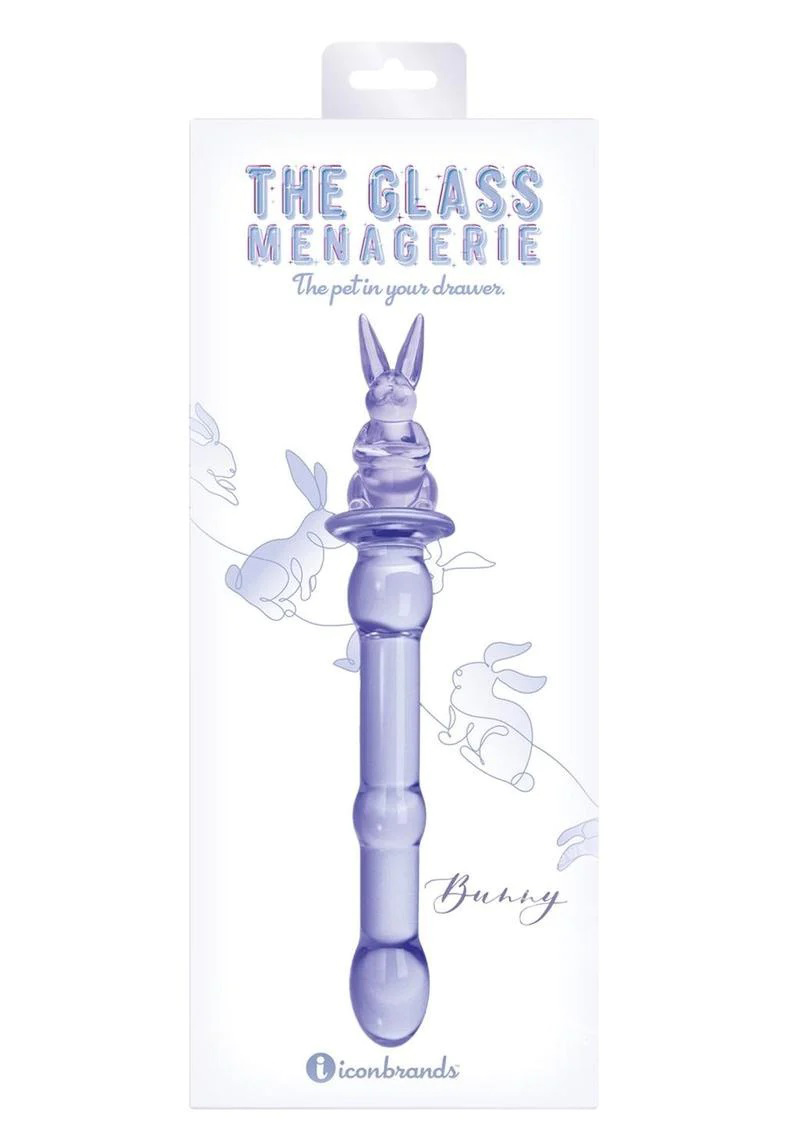 glass menagerie rabbit dildo purple 